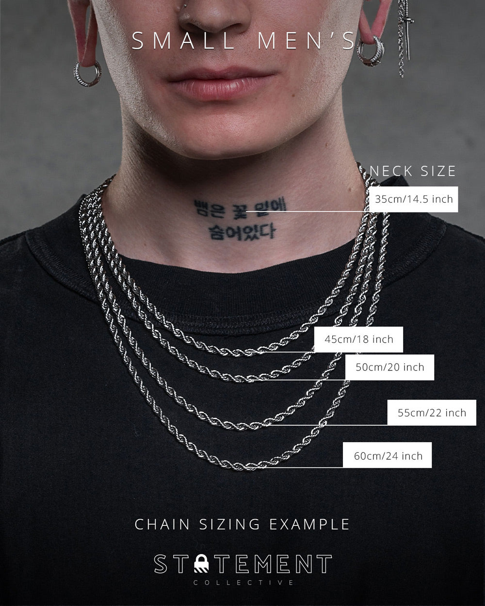 Necklace sizing