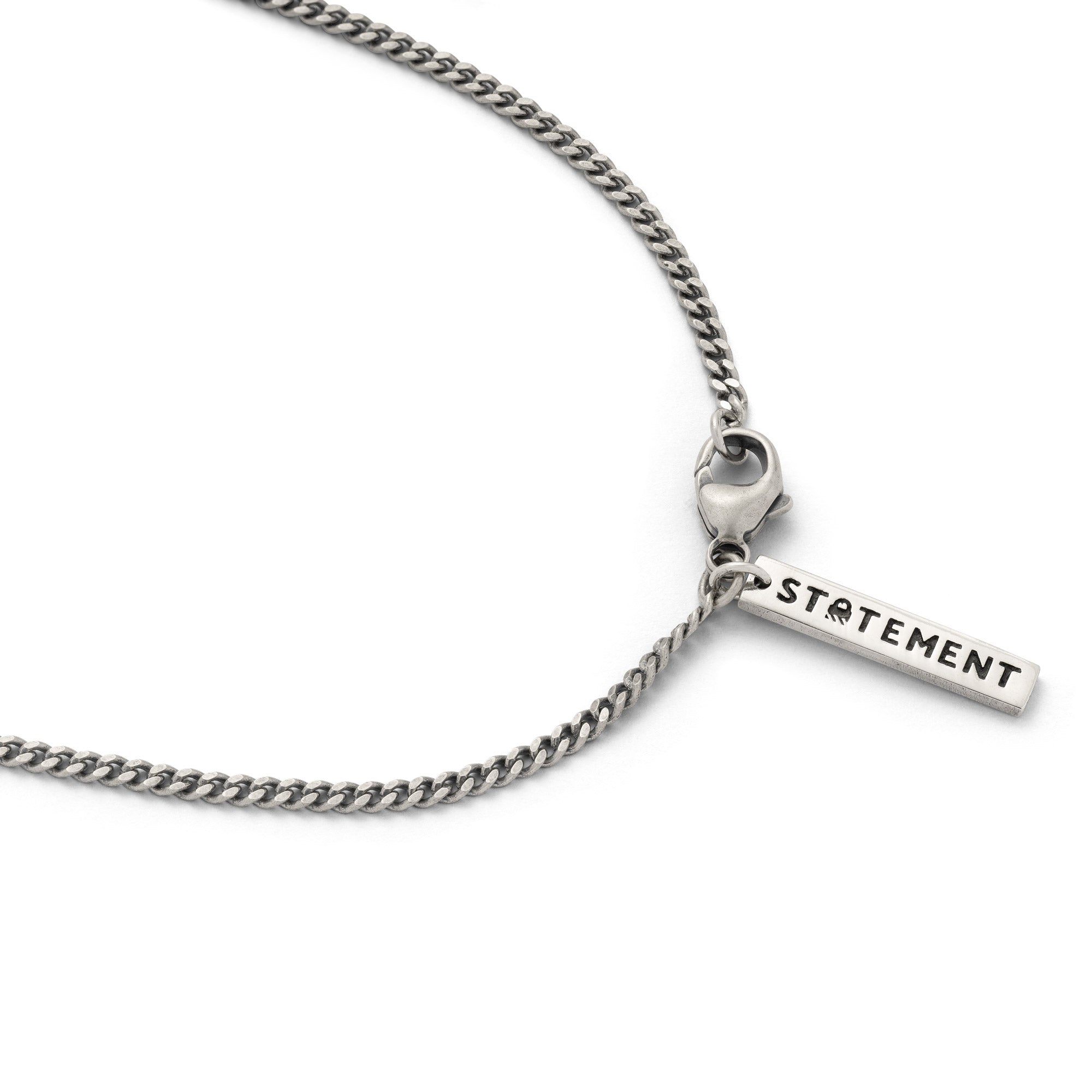 2mm curb chain in sterling silver by statement collective