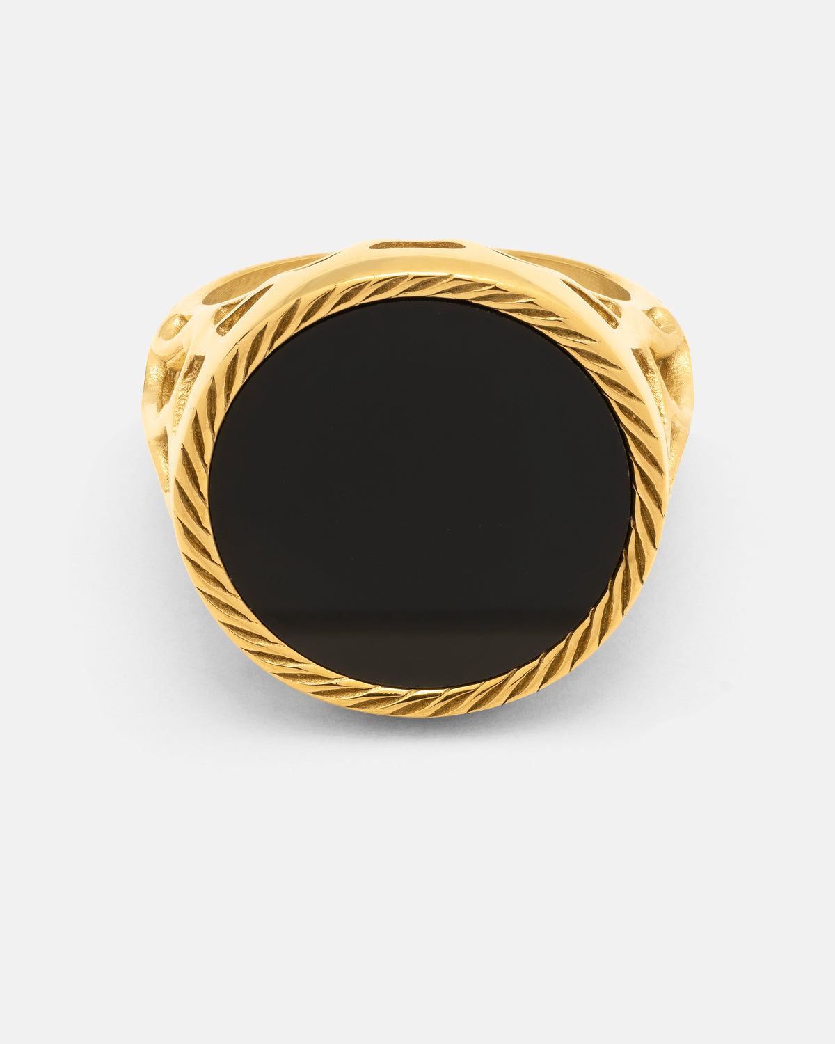 Onyx Sovereign Ring (Gold)