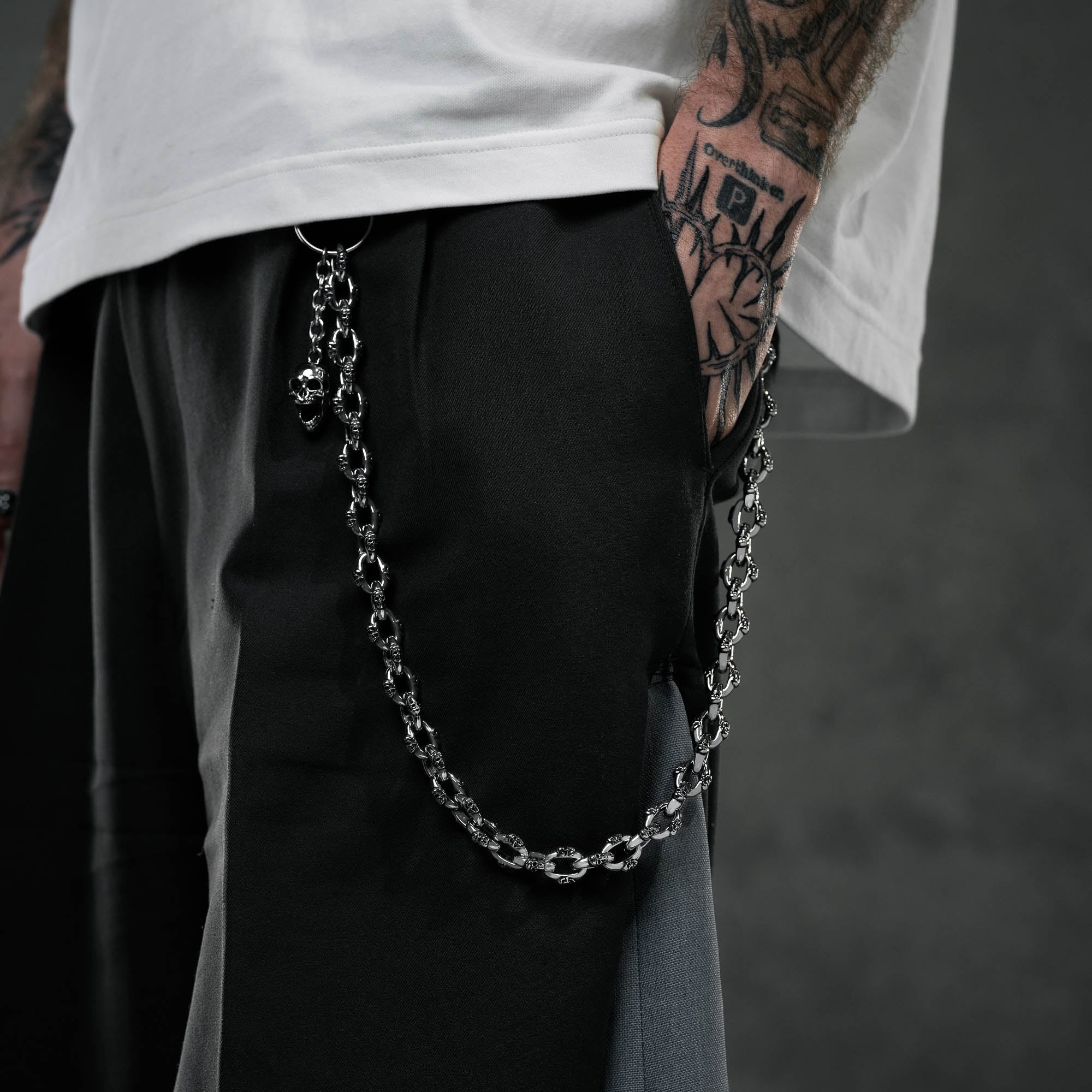 "Boneyards" Skull Wallet Chain