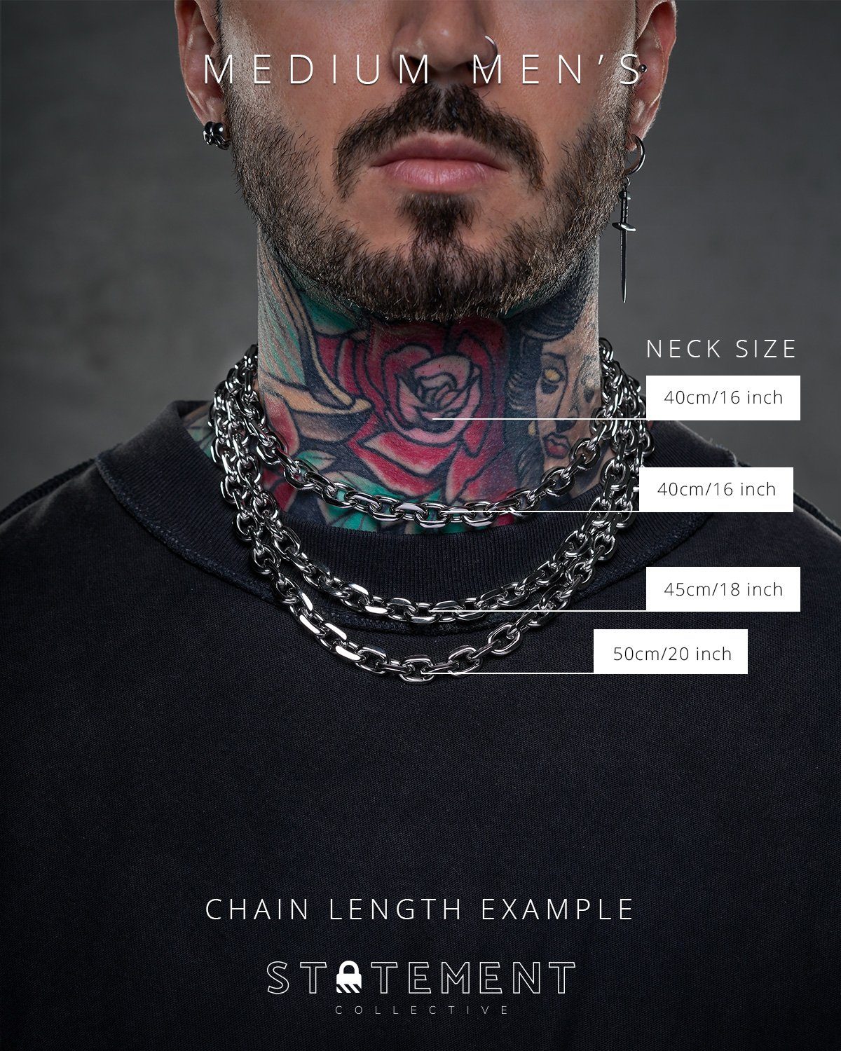 10mm Cable Link Chain Accessories STATEMENT