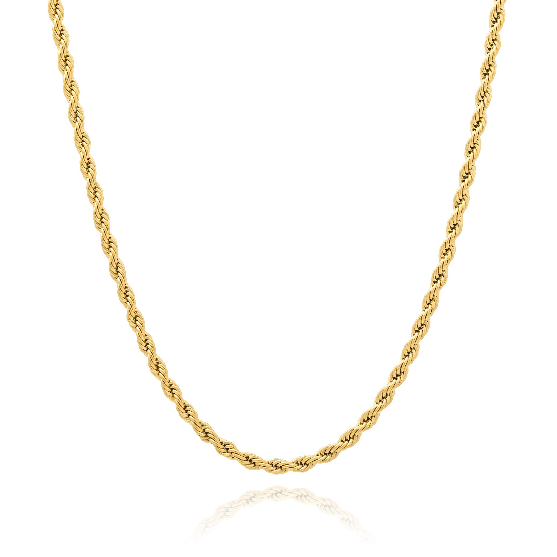 gold rope chain necklace by statement