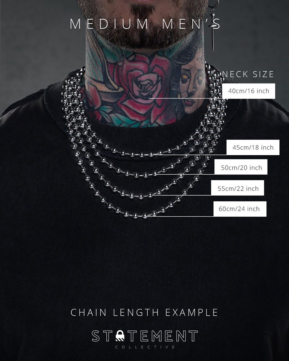 Ball Chain Necklace (7mm) PHYSICAL STATEMENT