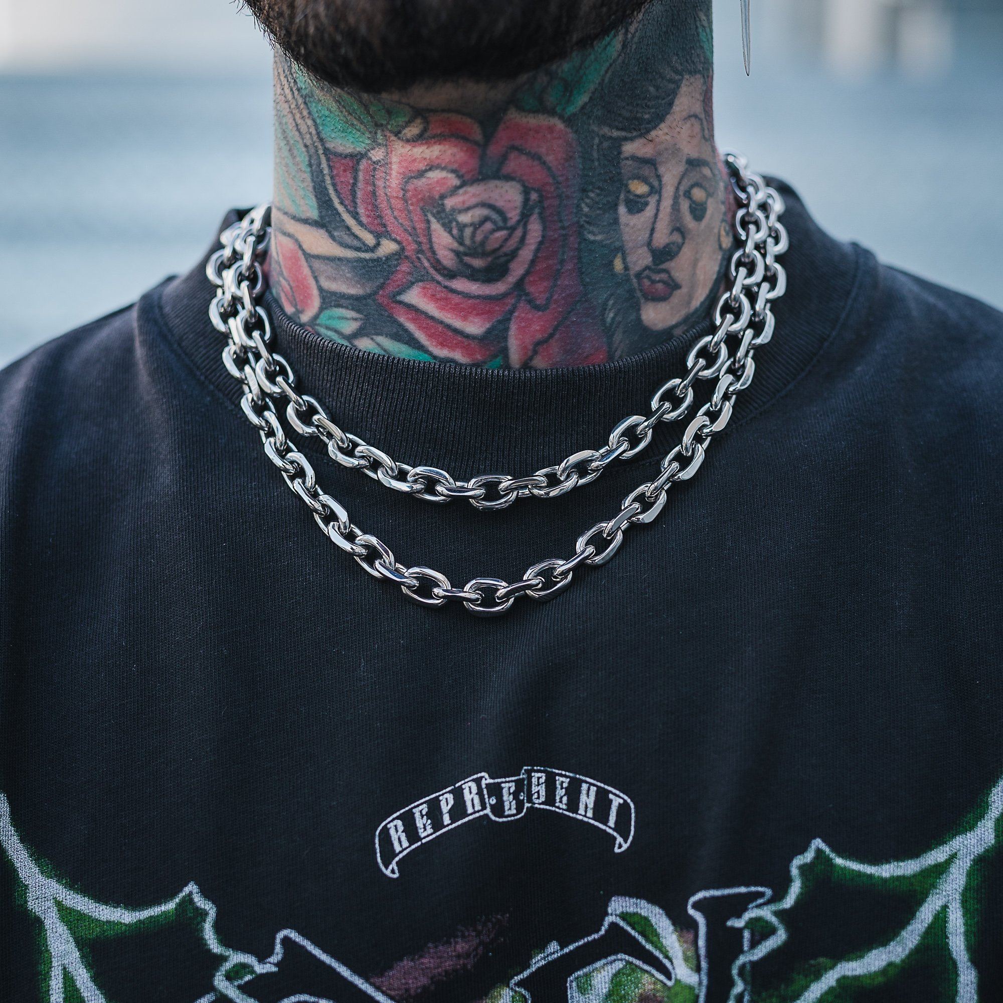 10mm cable link chain, urban jewellery by statement collective