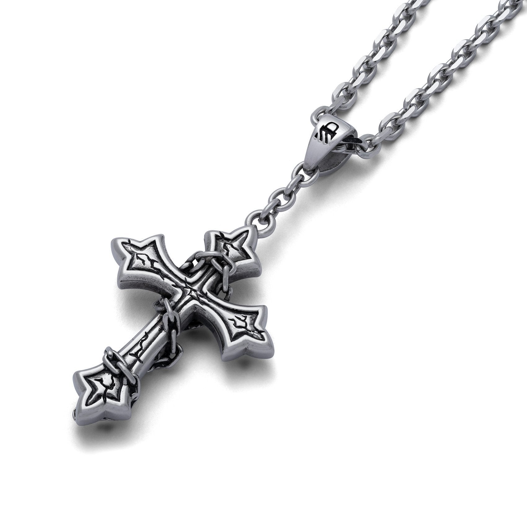 Chained Cross Pendant Necklace Accessories STATEMENT 