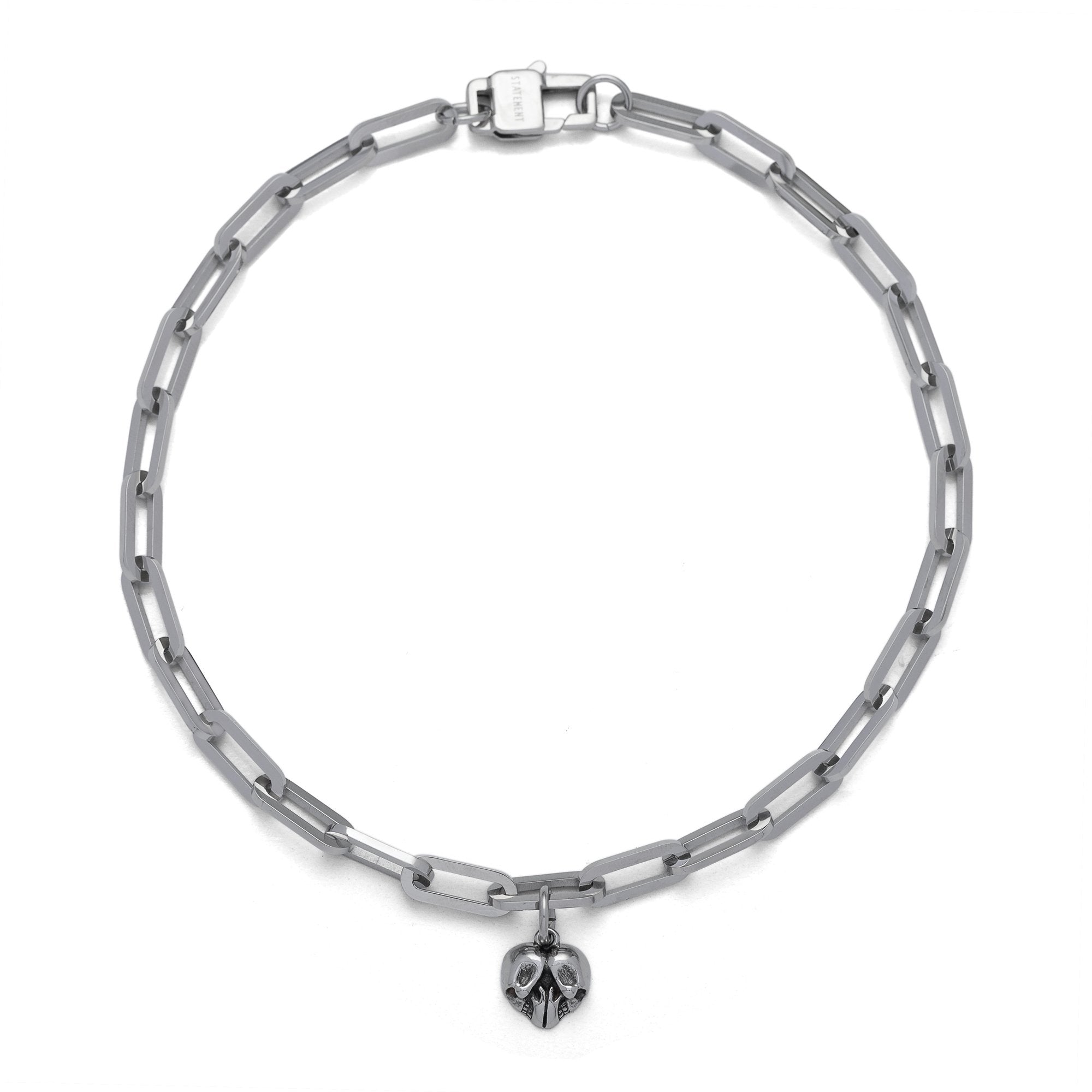 Dainty Paperclip Choker Chain Necklace With Pendants_02