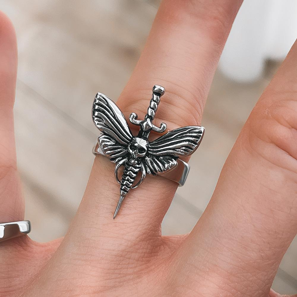 Death's Head Moth Ring PHYSICAL STATEMENT 