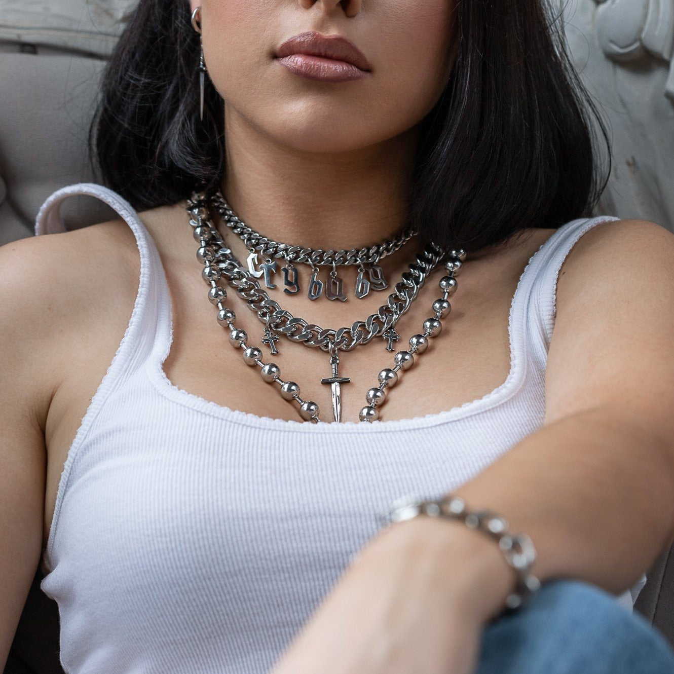 Customisable Cuban Link Chain Necklace by Statement_04