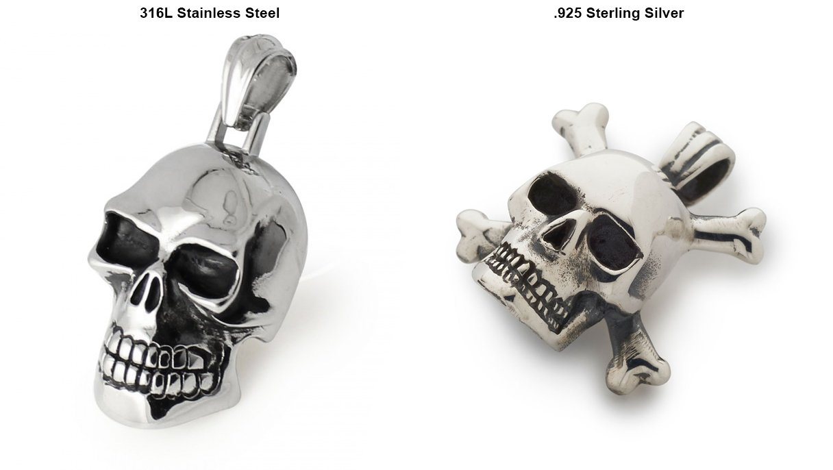 What is the difference between Stainless Steel & Sterling Silver Jewellery?