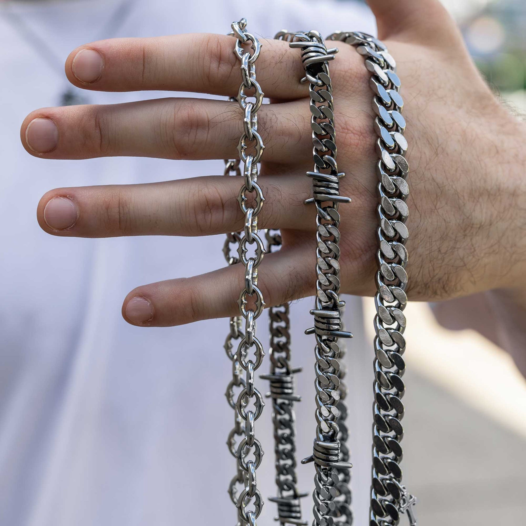 Men's Chain Necklaces | Gold, Silver & Steel | Statement Collective