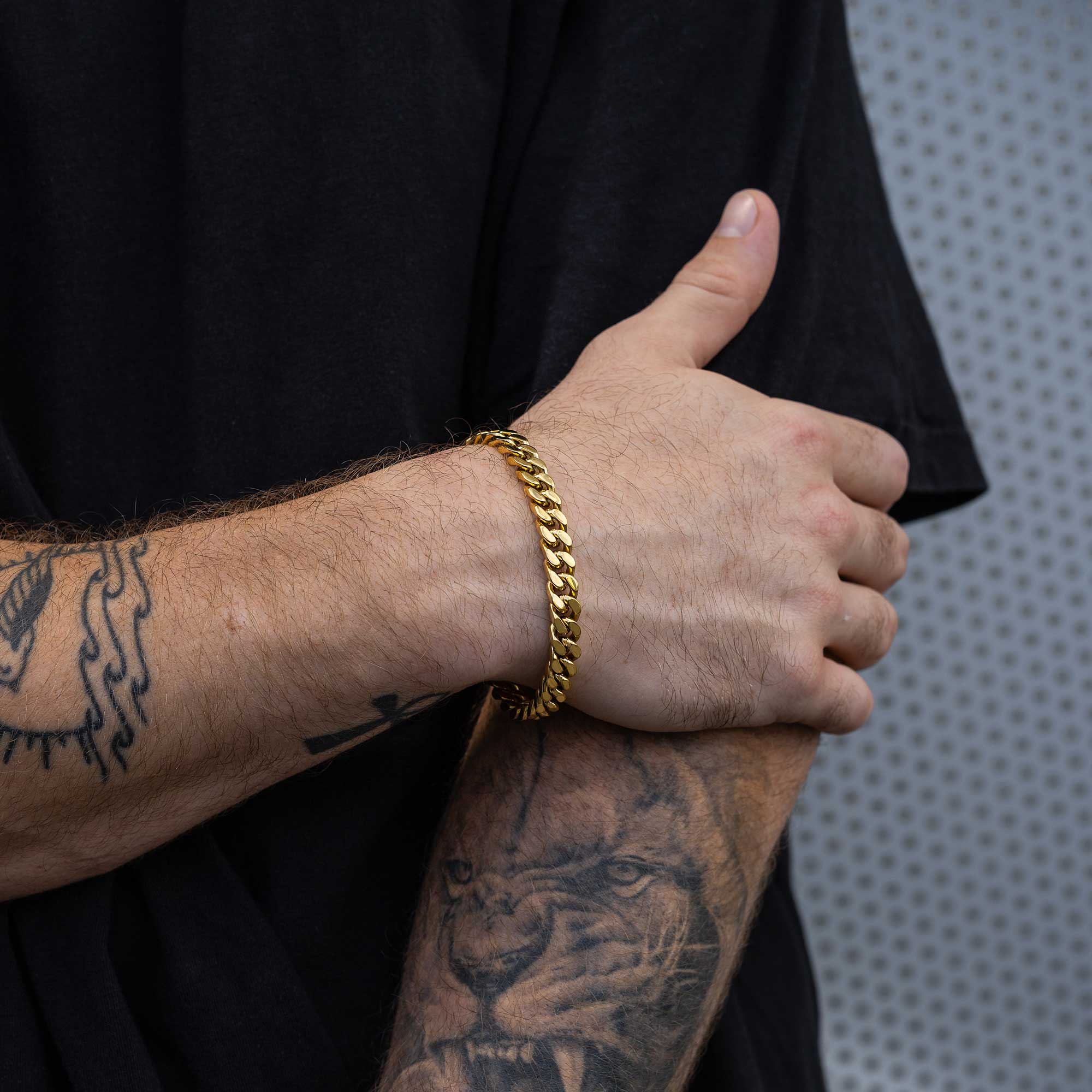 Gold Cuban Link Bracelets By Statement Collective