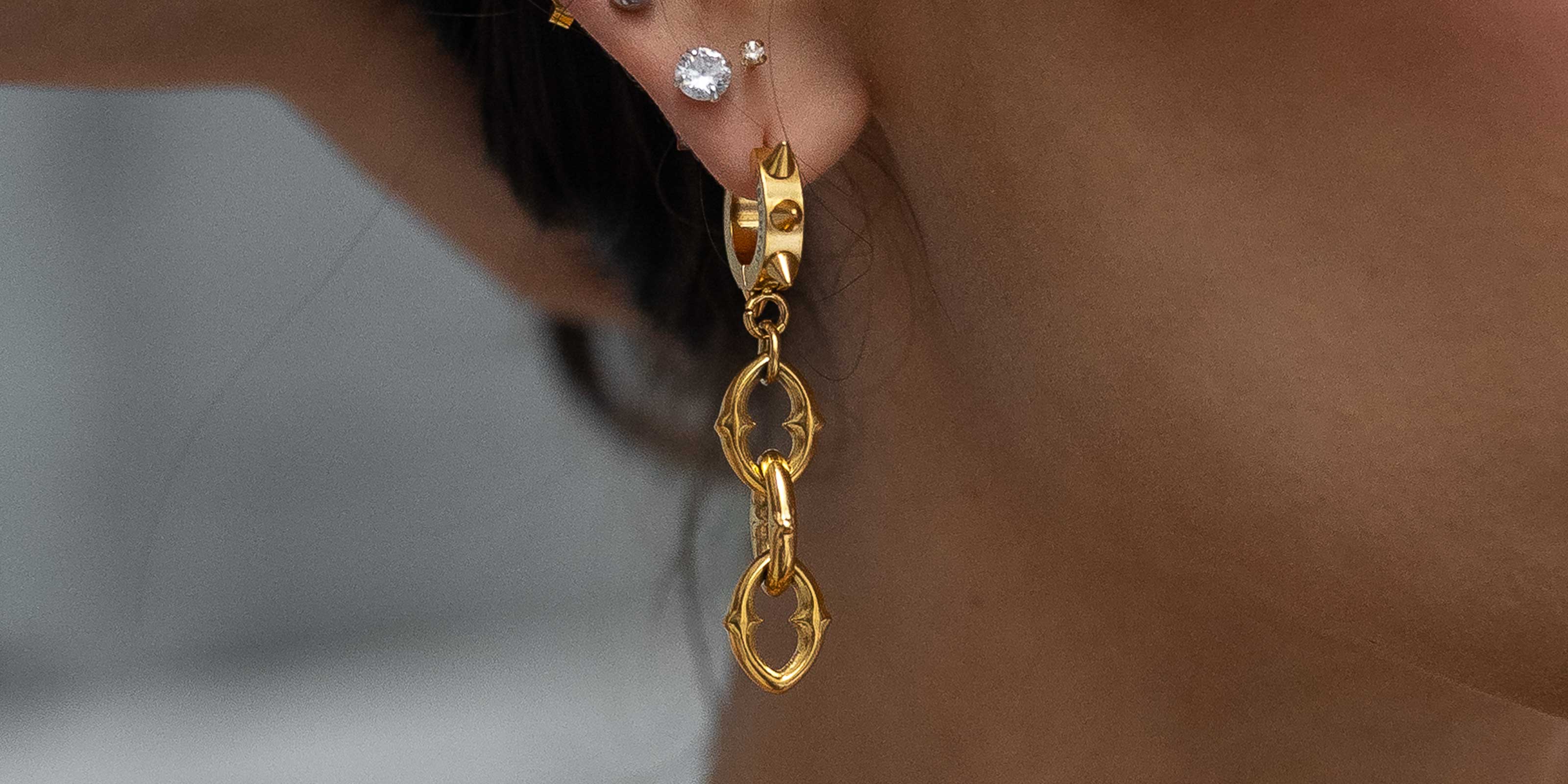 Beautiful Gold Earrings by Statement Collective
