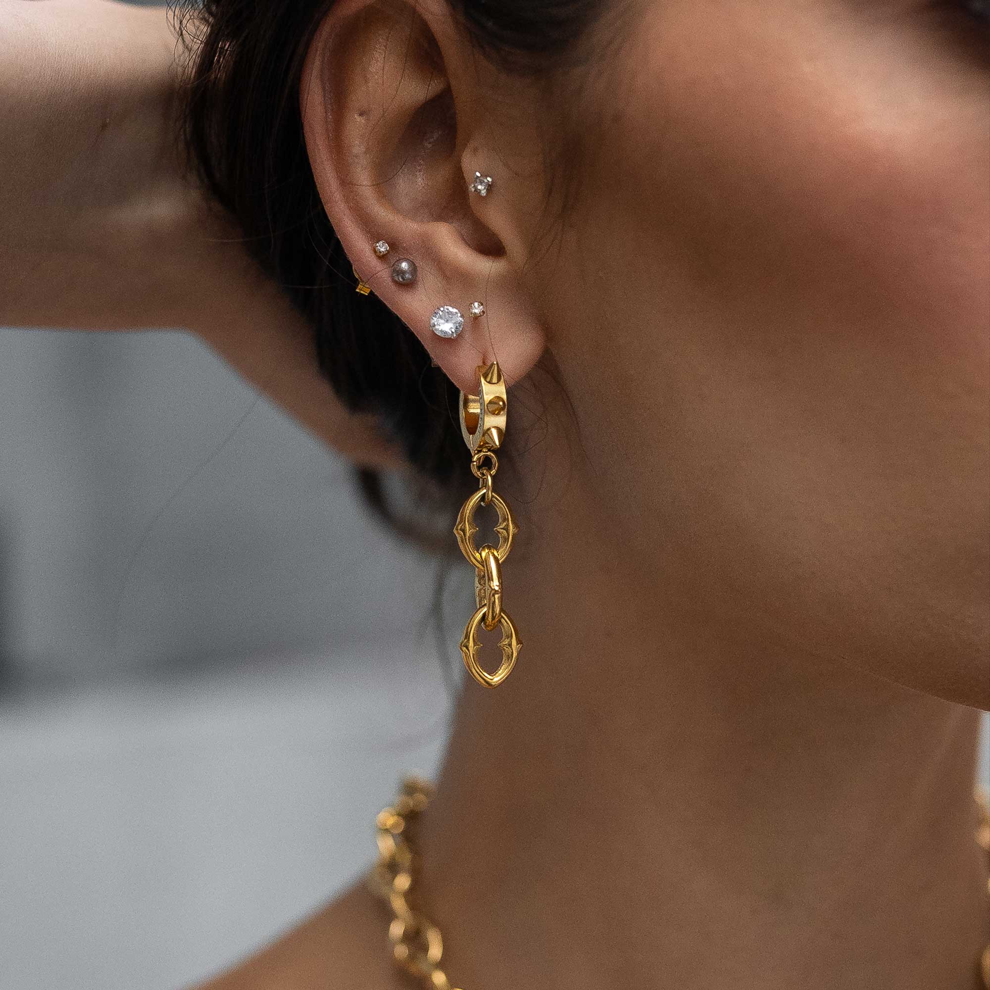 Beautiful Gold Earrings by Statement Collective
