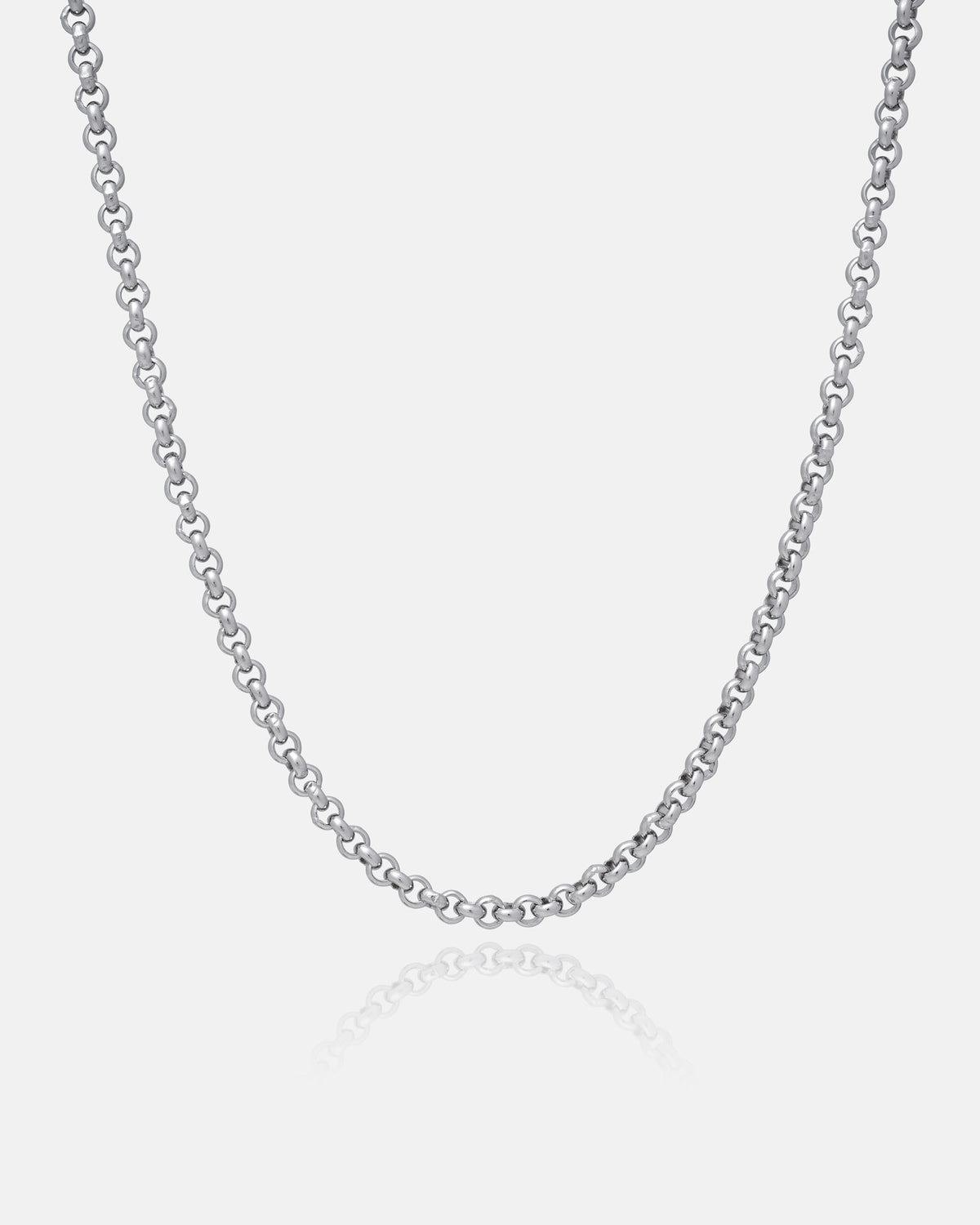 Chain 4 Rols Classic 4mm Rolo Chain Necklace In Stainless Steel By Statement