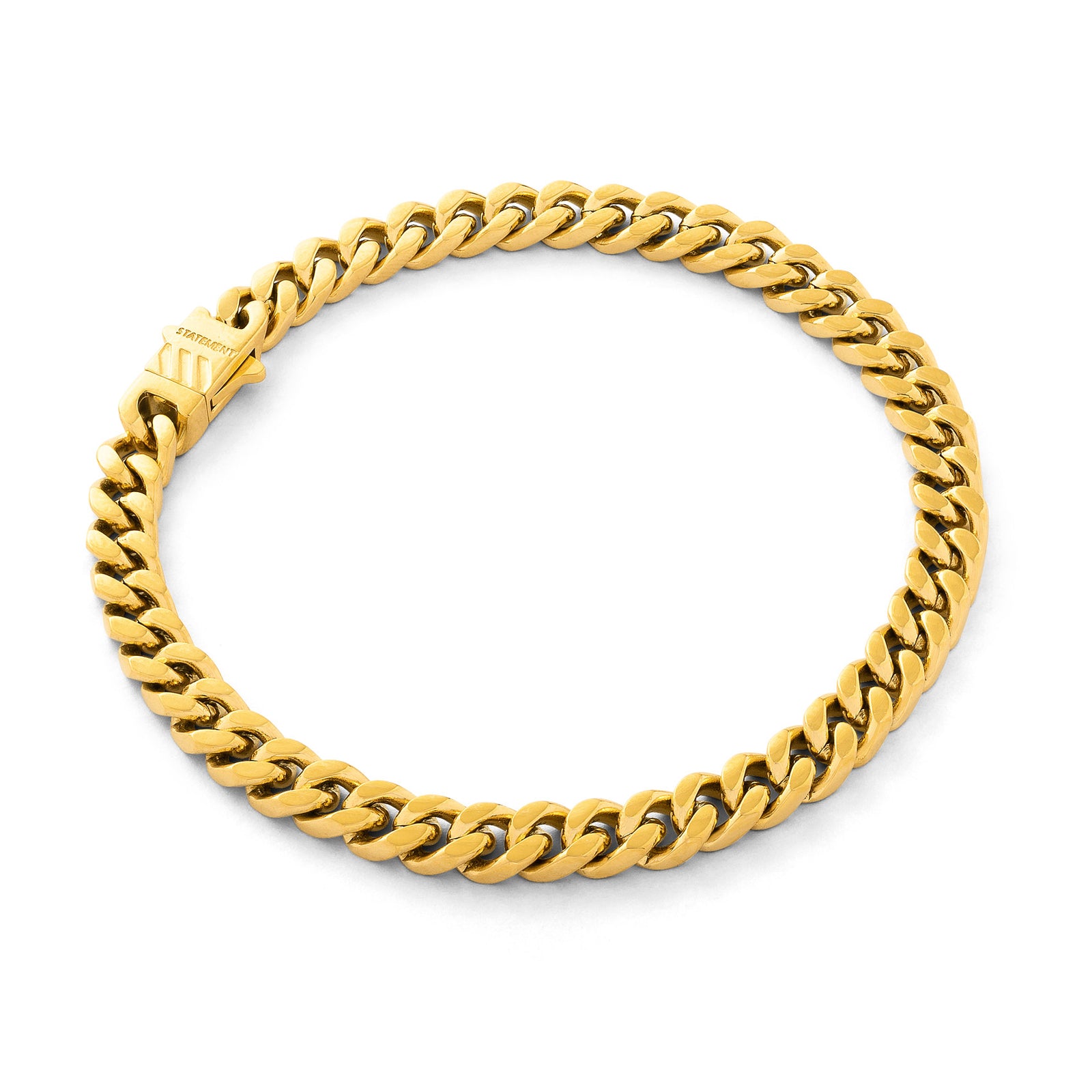 Miami Cuban Link Bracelet - Gold (7mm) • LUMINARY