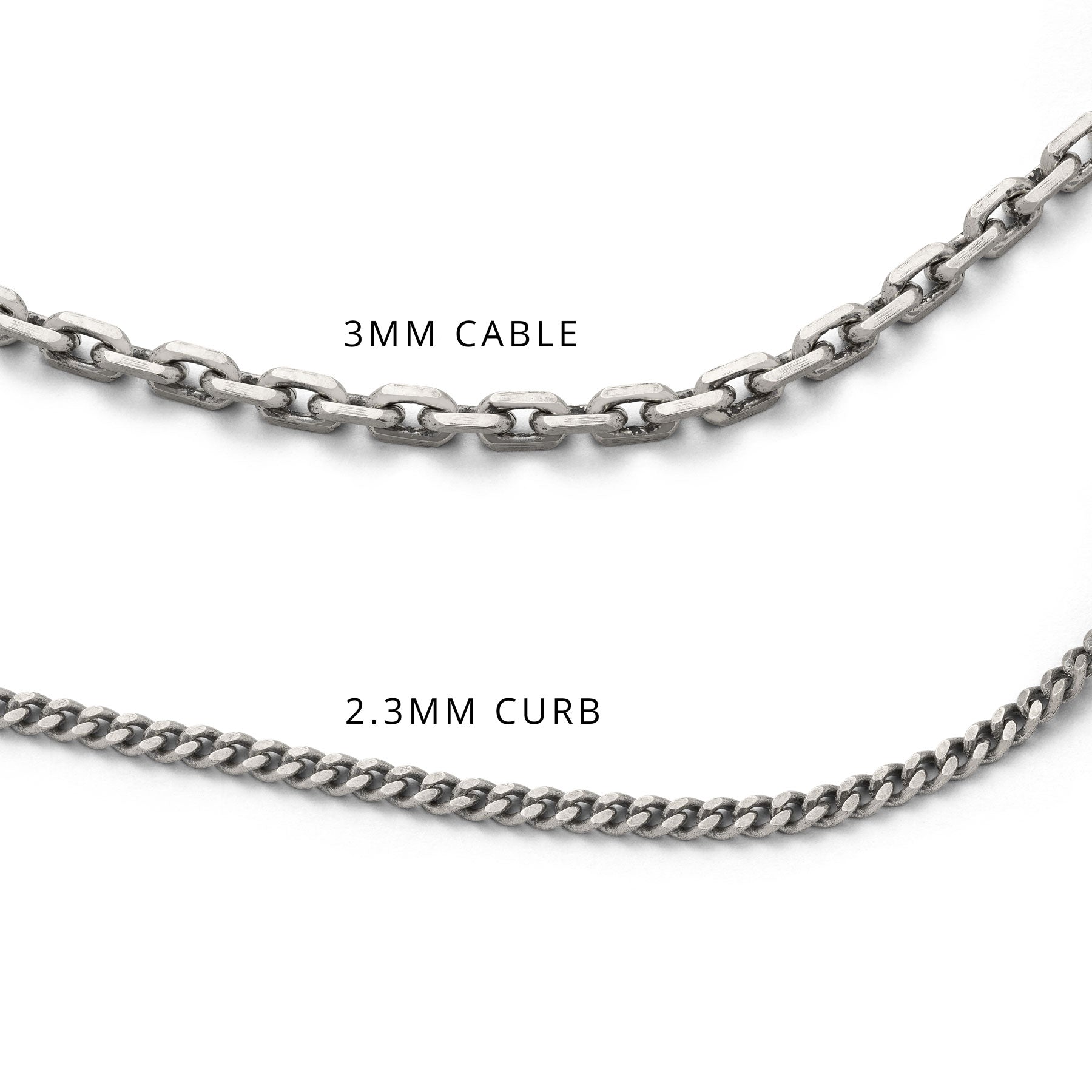 925 sterling silver chain options for pendants