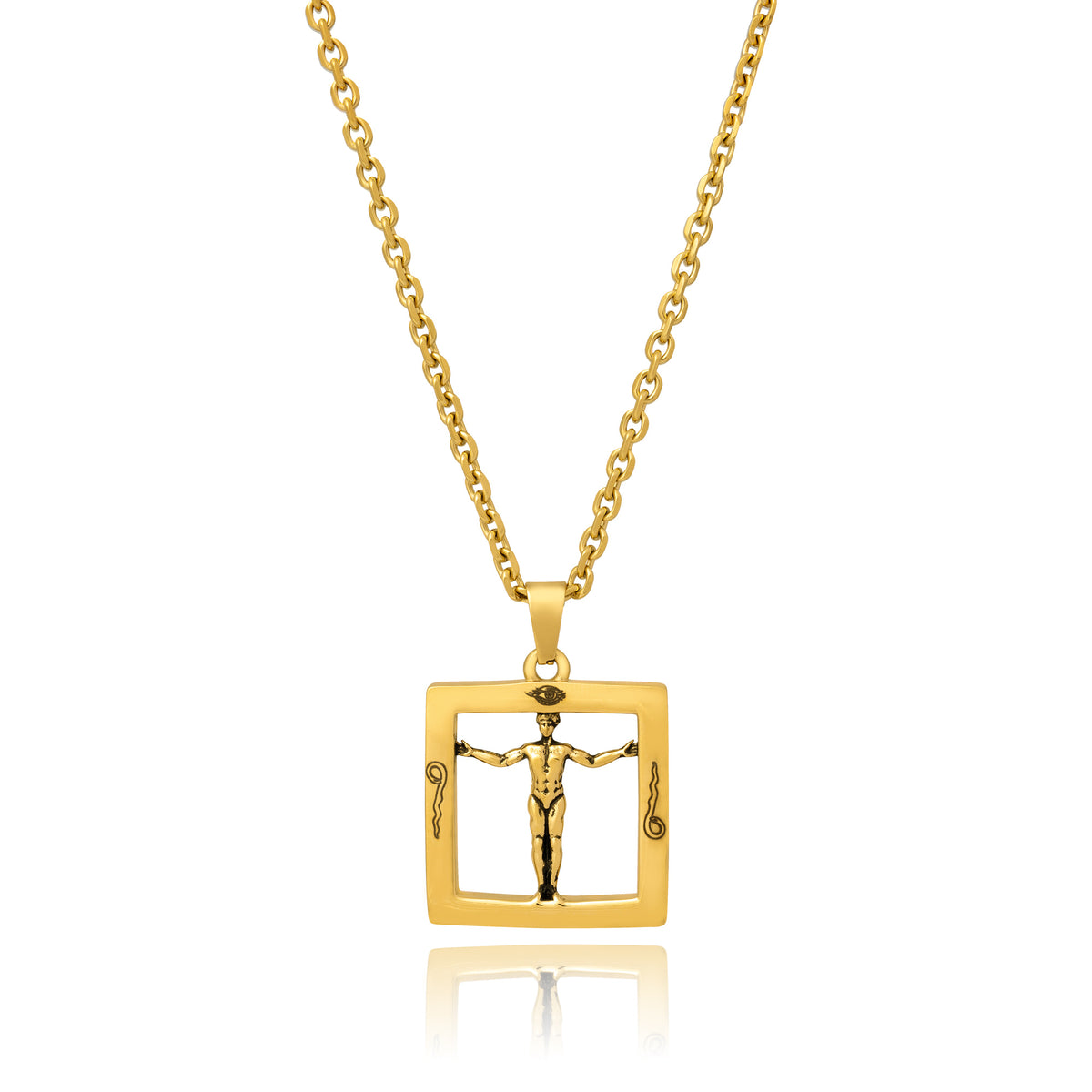 Symbolic dainty charm pendantin gold