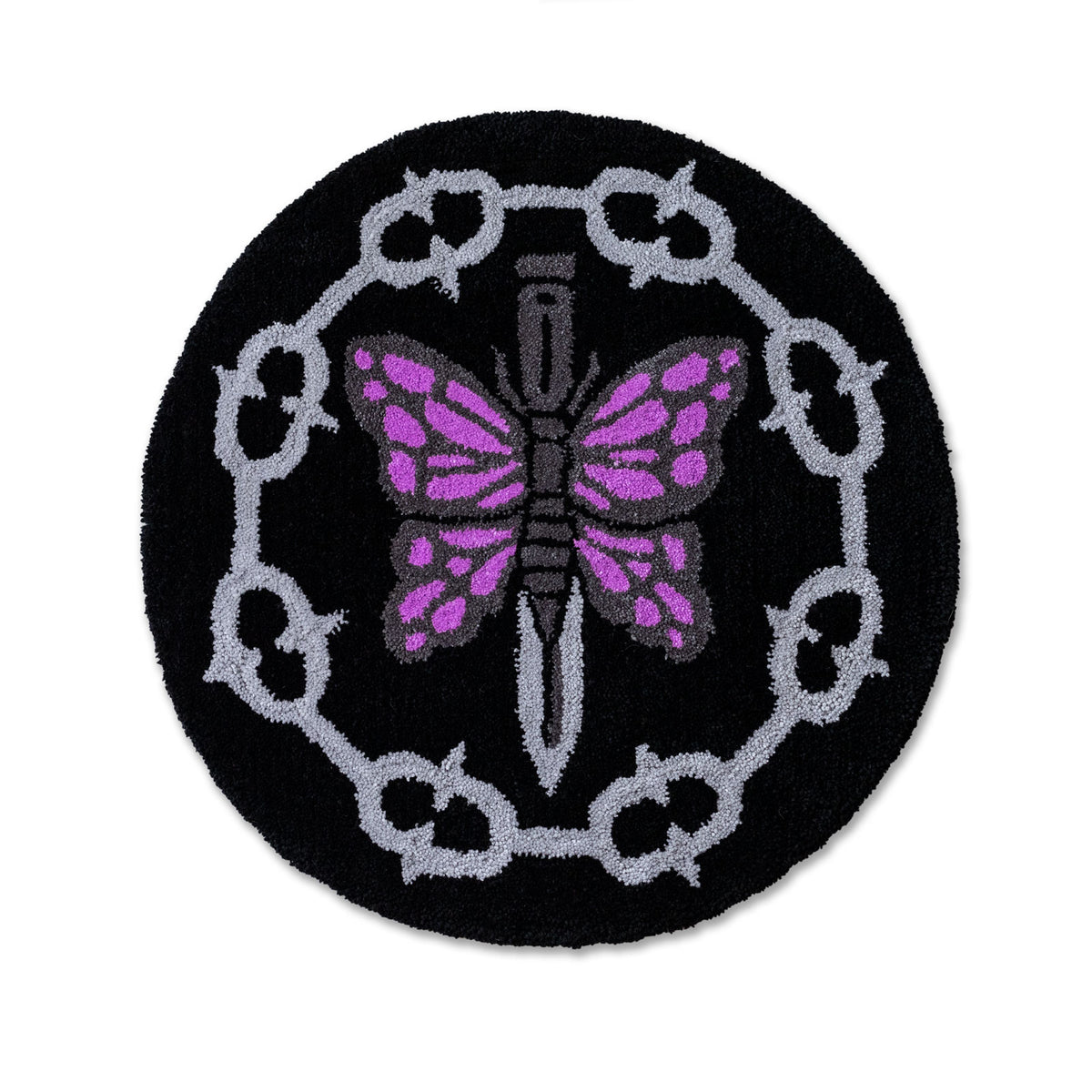 butterfly floor rug by statement collective