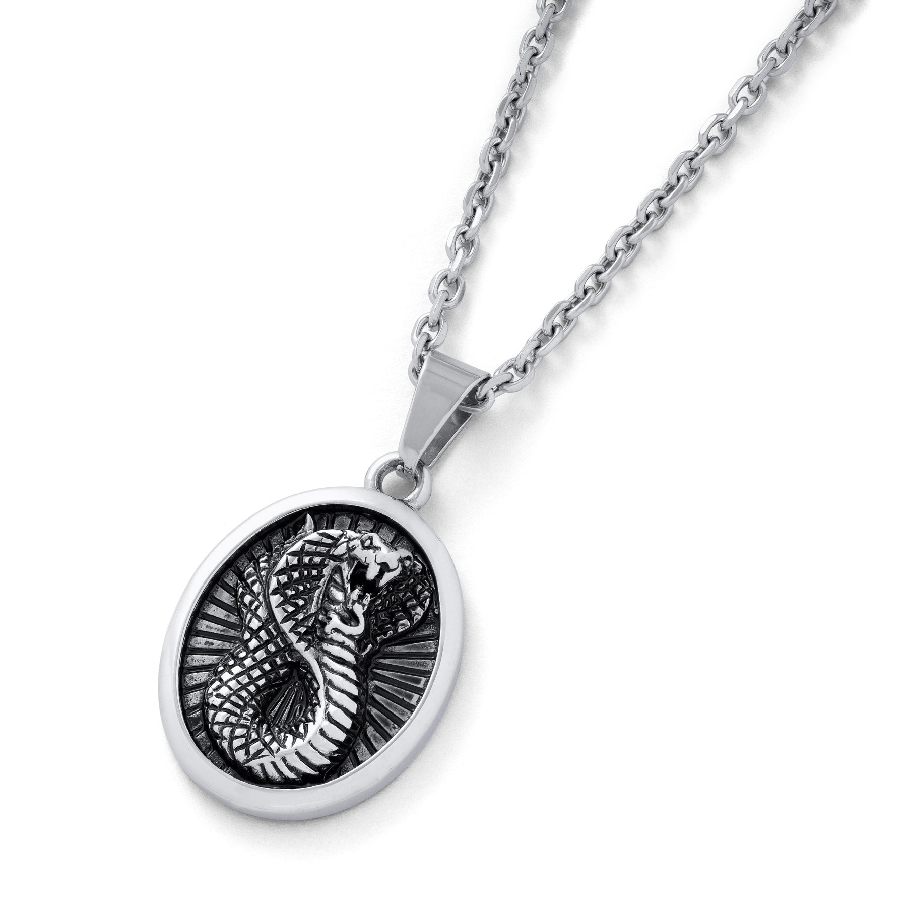 Snake talisman charm pendant for men
