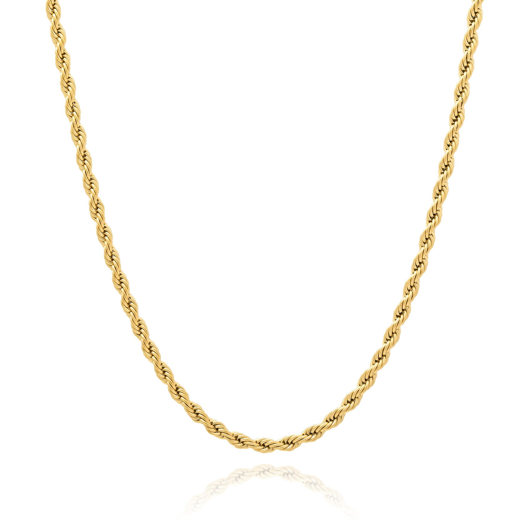 gold rope chain necklace by statement