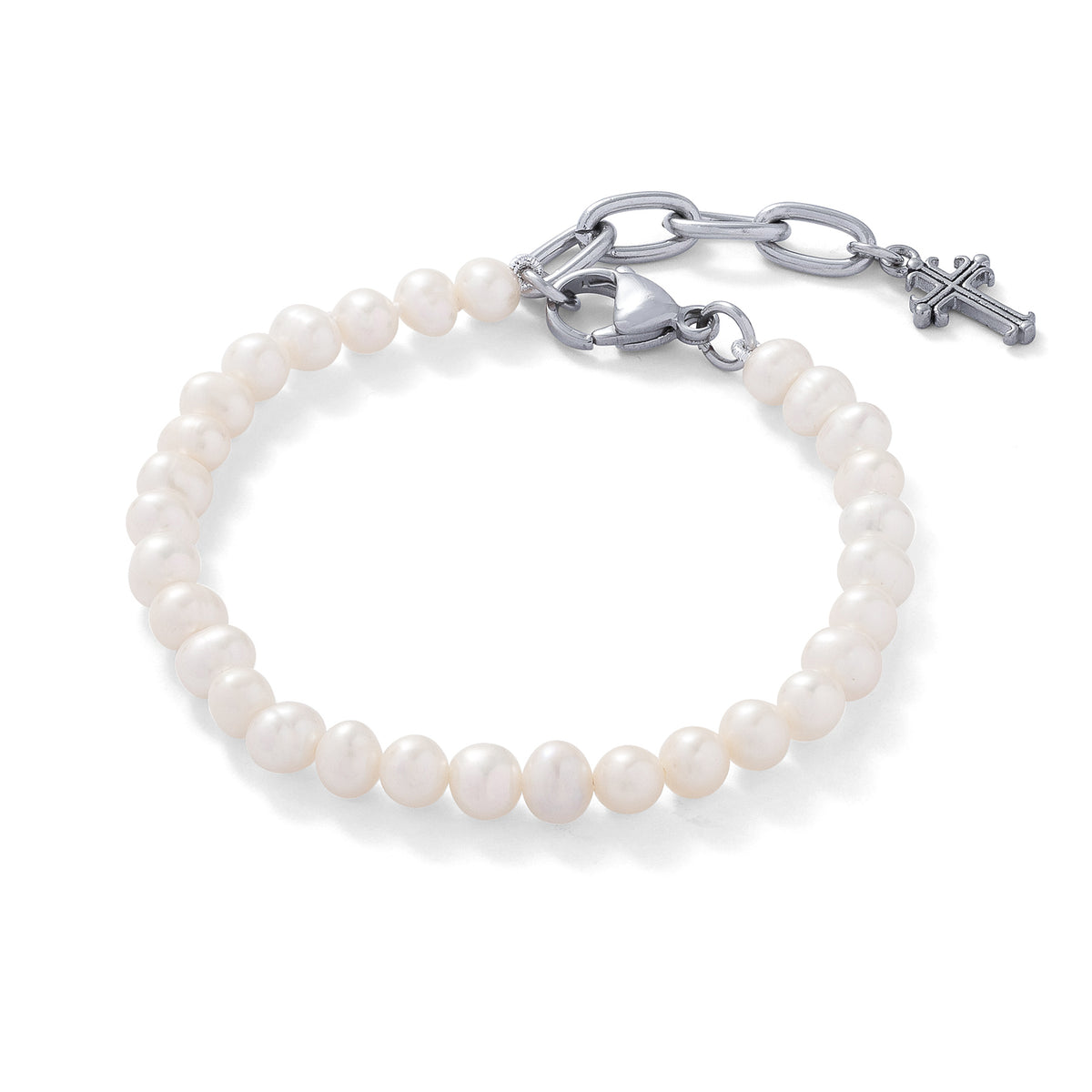 5mm pearl bracelet with 5cm chain extender