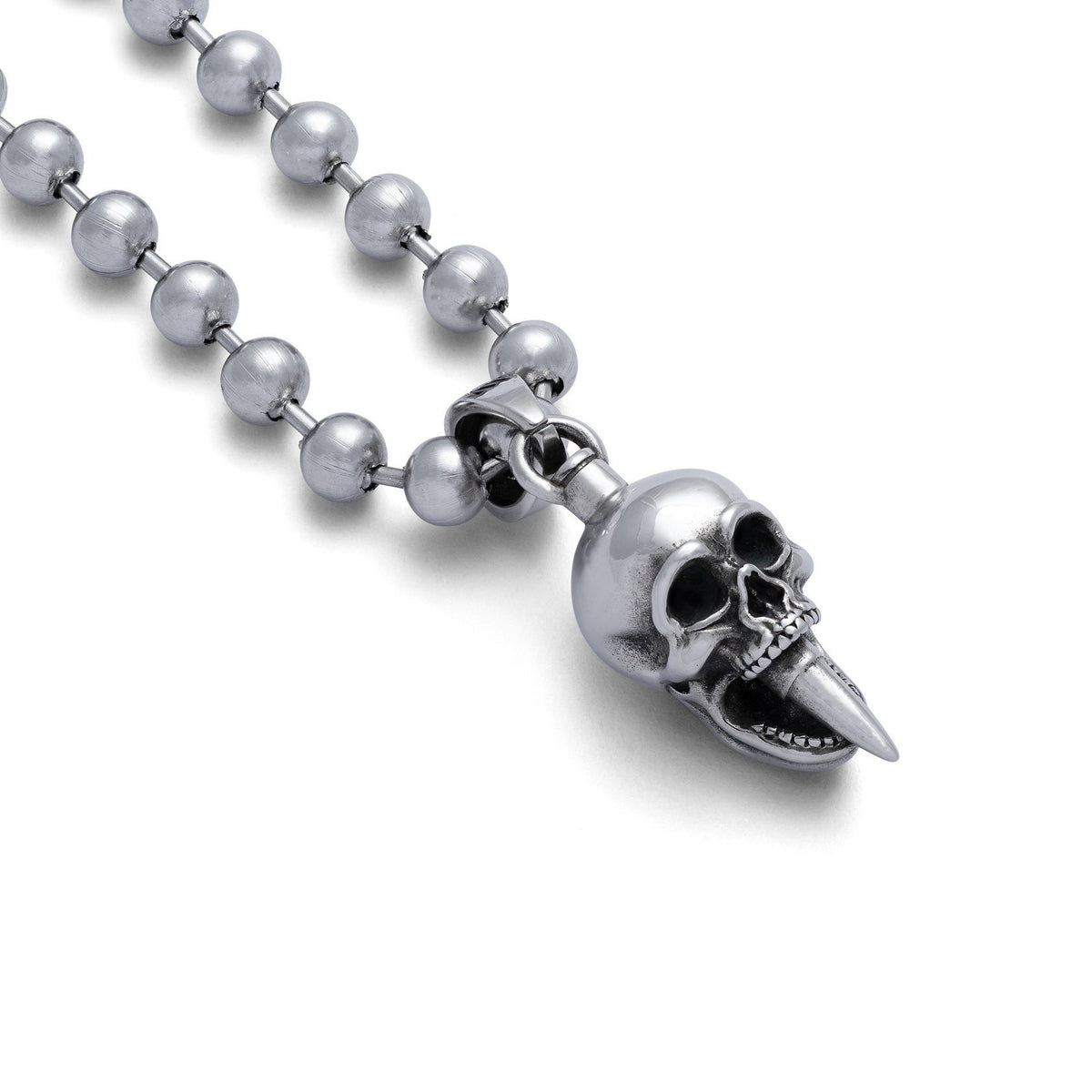 Bullet to the Skull Pendant Necklace Accessories STATEMENT 