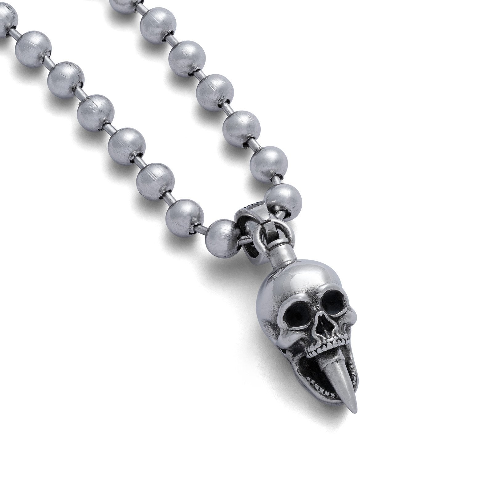 Bullet to the Skull Pendant Necklace Accessories STATEMENT 