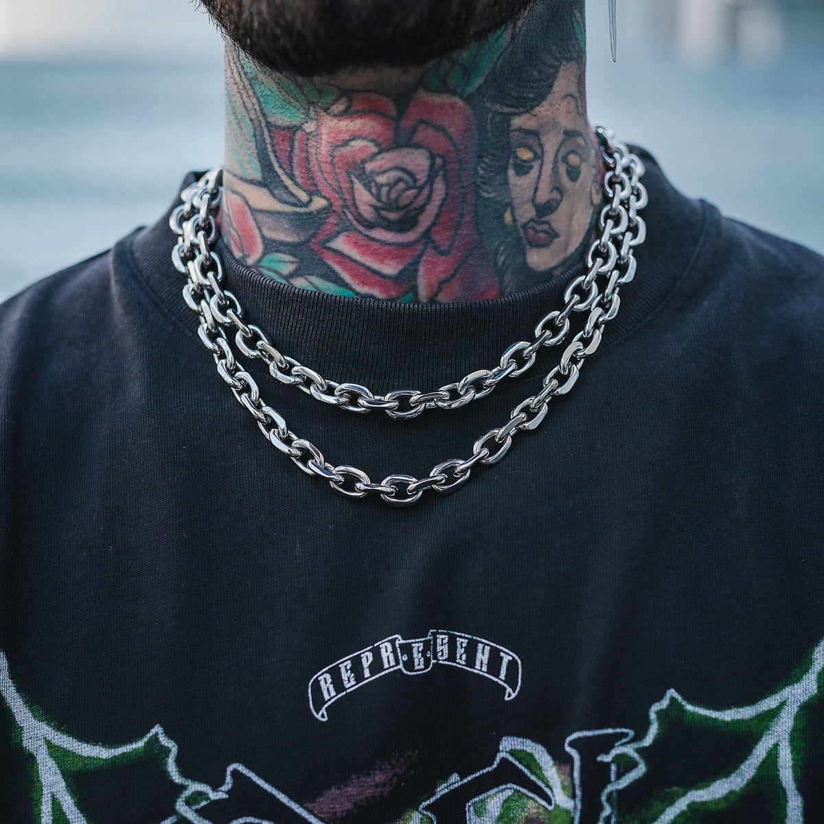 10mm cable link chain, urban jewellery by statement collective
