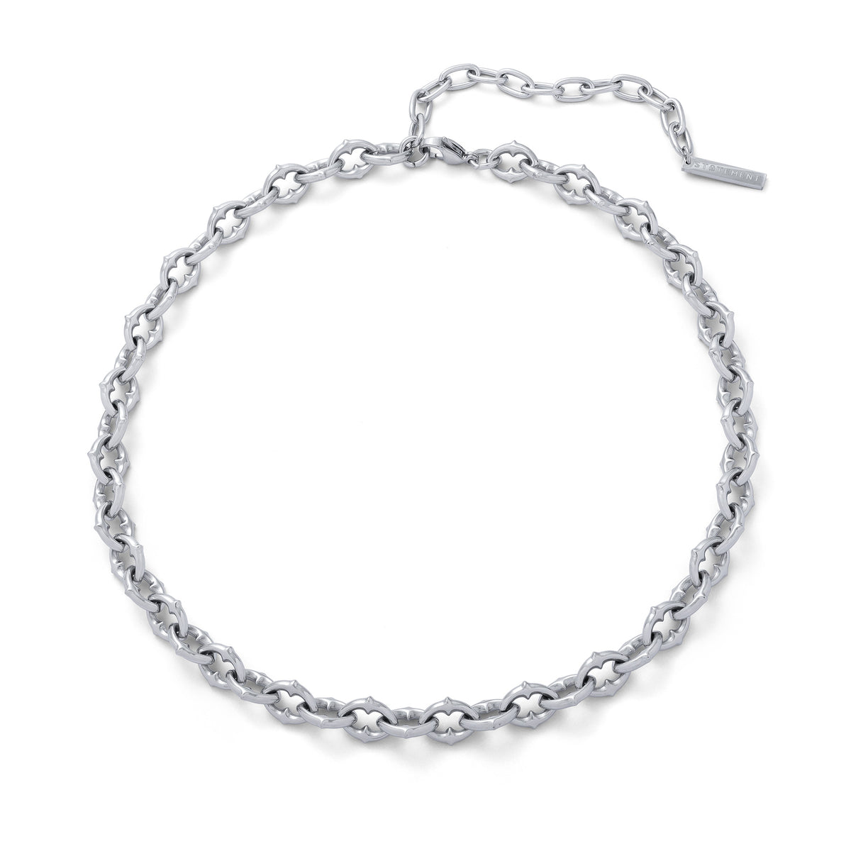 &quot;The Cathedral&quot; Spiked Link Chain Necklace