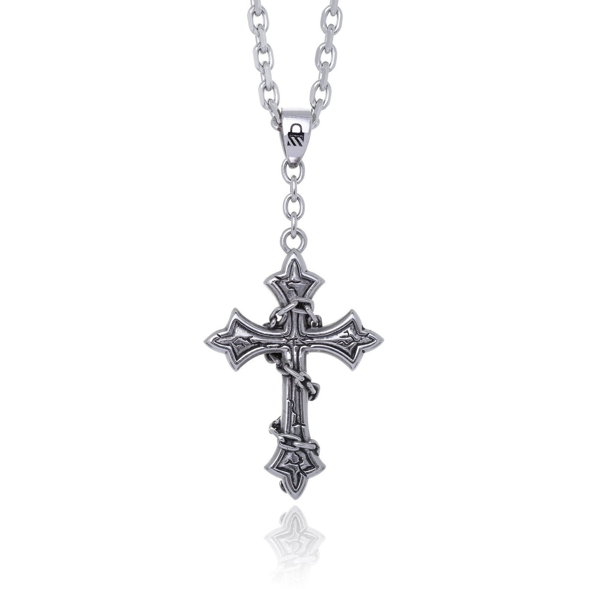 Chained Cross Pendant Necklace Accessories STATEMENT 