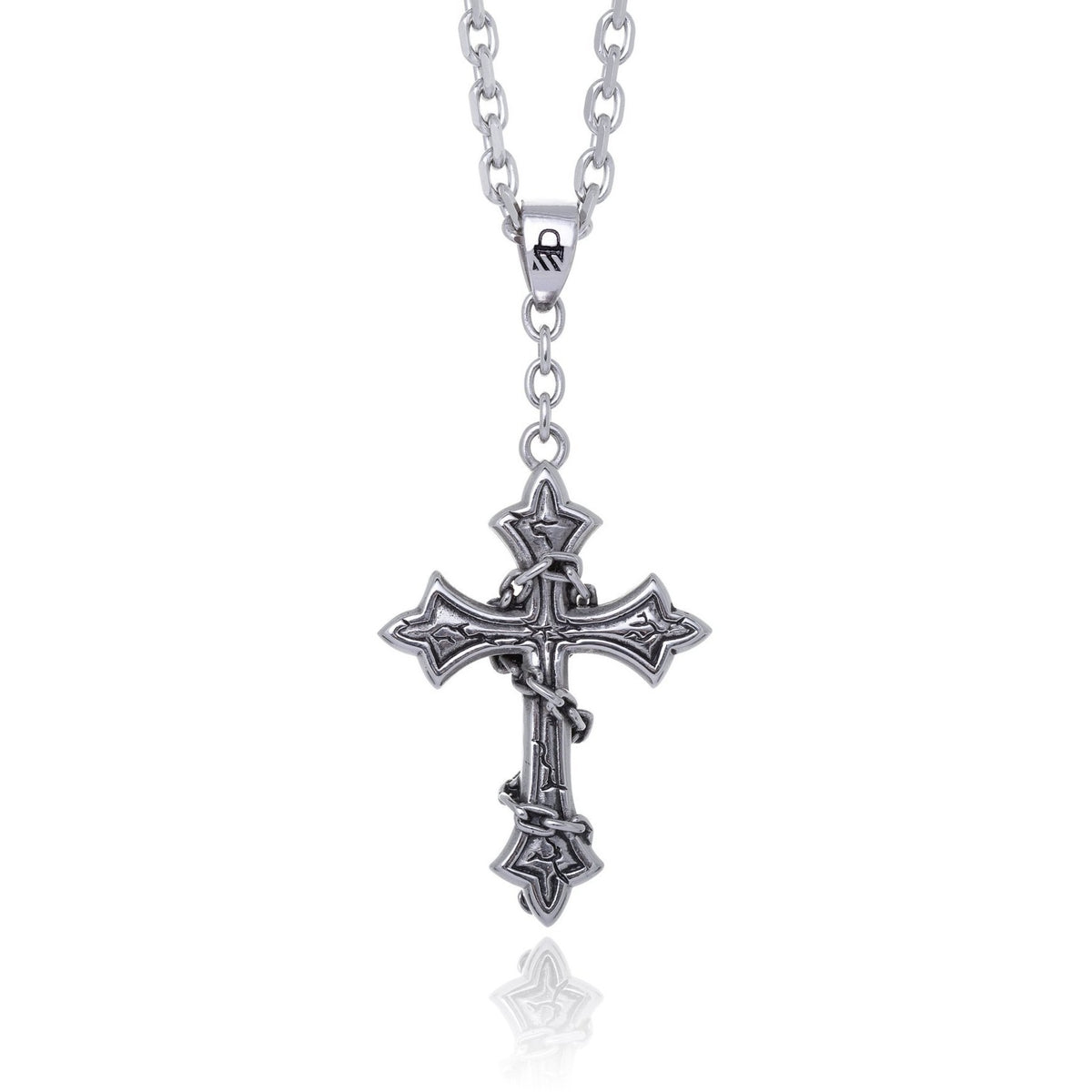 Chained Cross Pendant Necklace Accessories STATEMENT 