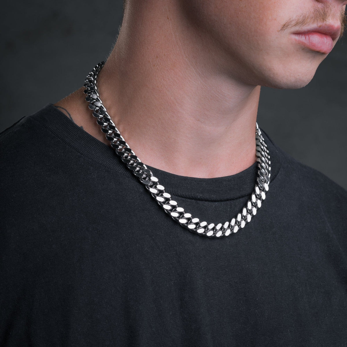 11mm Cuban Link Chain Necklace For Men By Statement_02