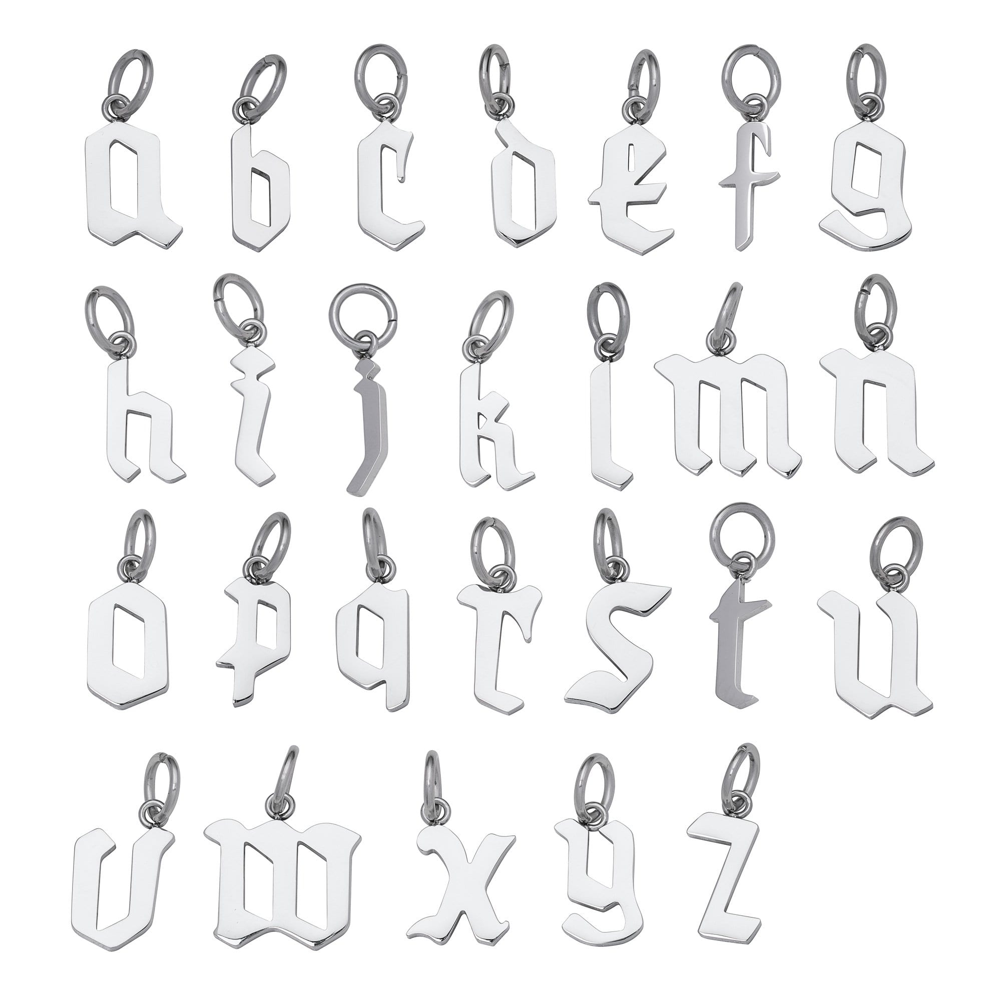 Custom Initial Letter Pendant Necklace-3