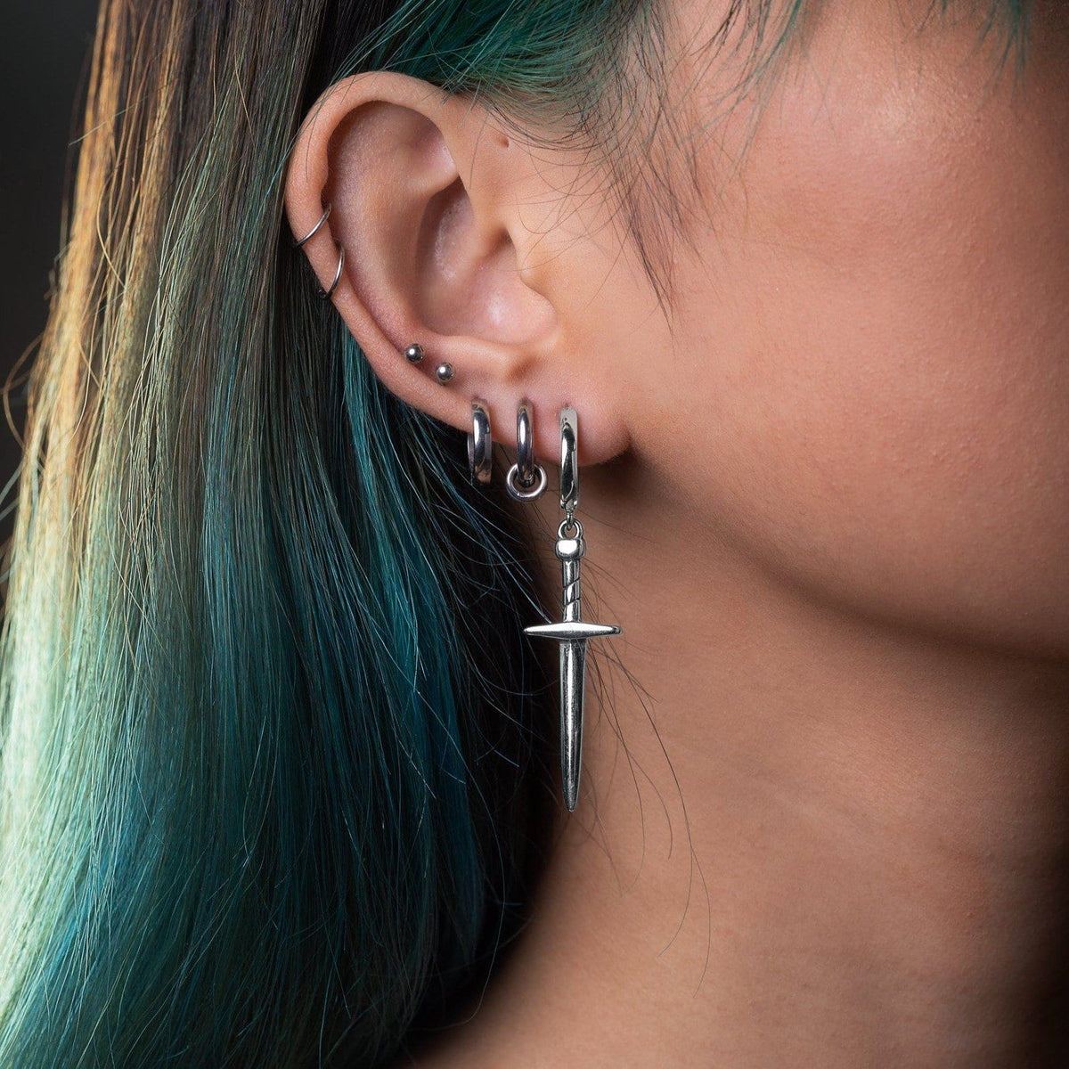 Silver Tone Dagger Earrings By Statement Collective_03