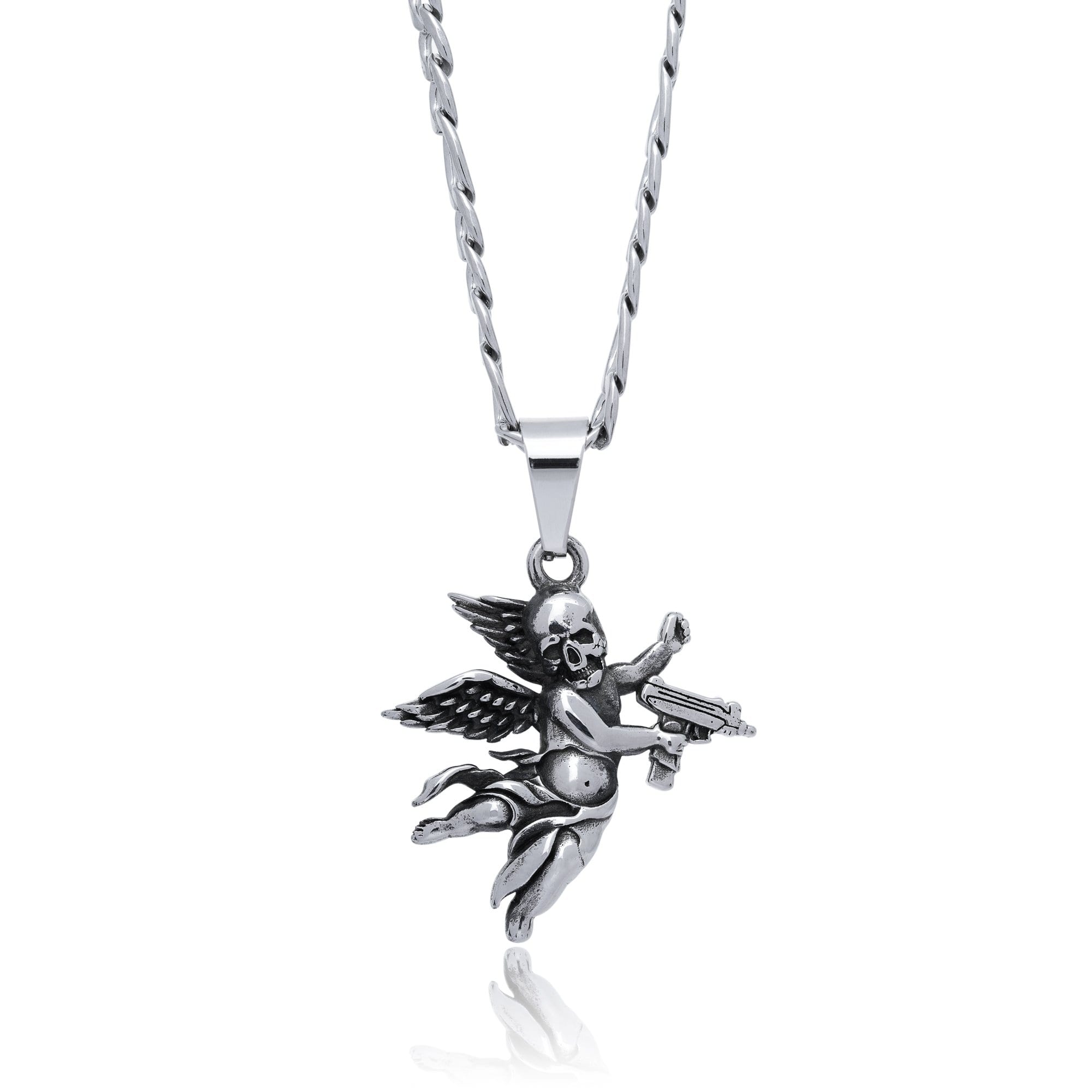 Death's Cupid Cherub Pendant Necklace Chain By Statement_02