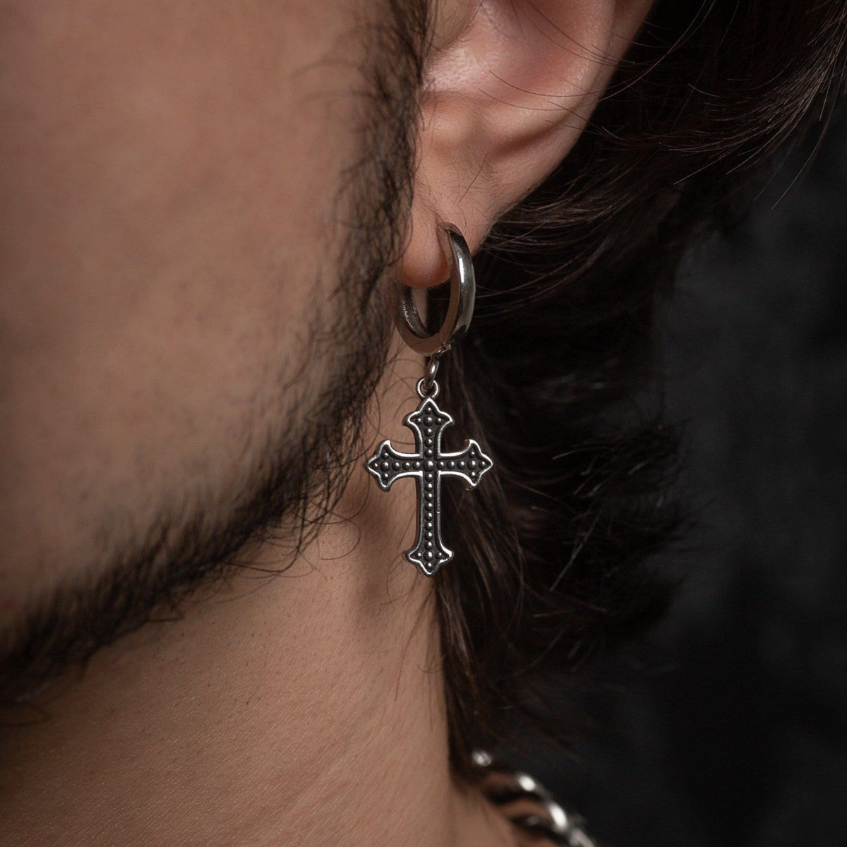 French Cross Earring - STATEMENT