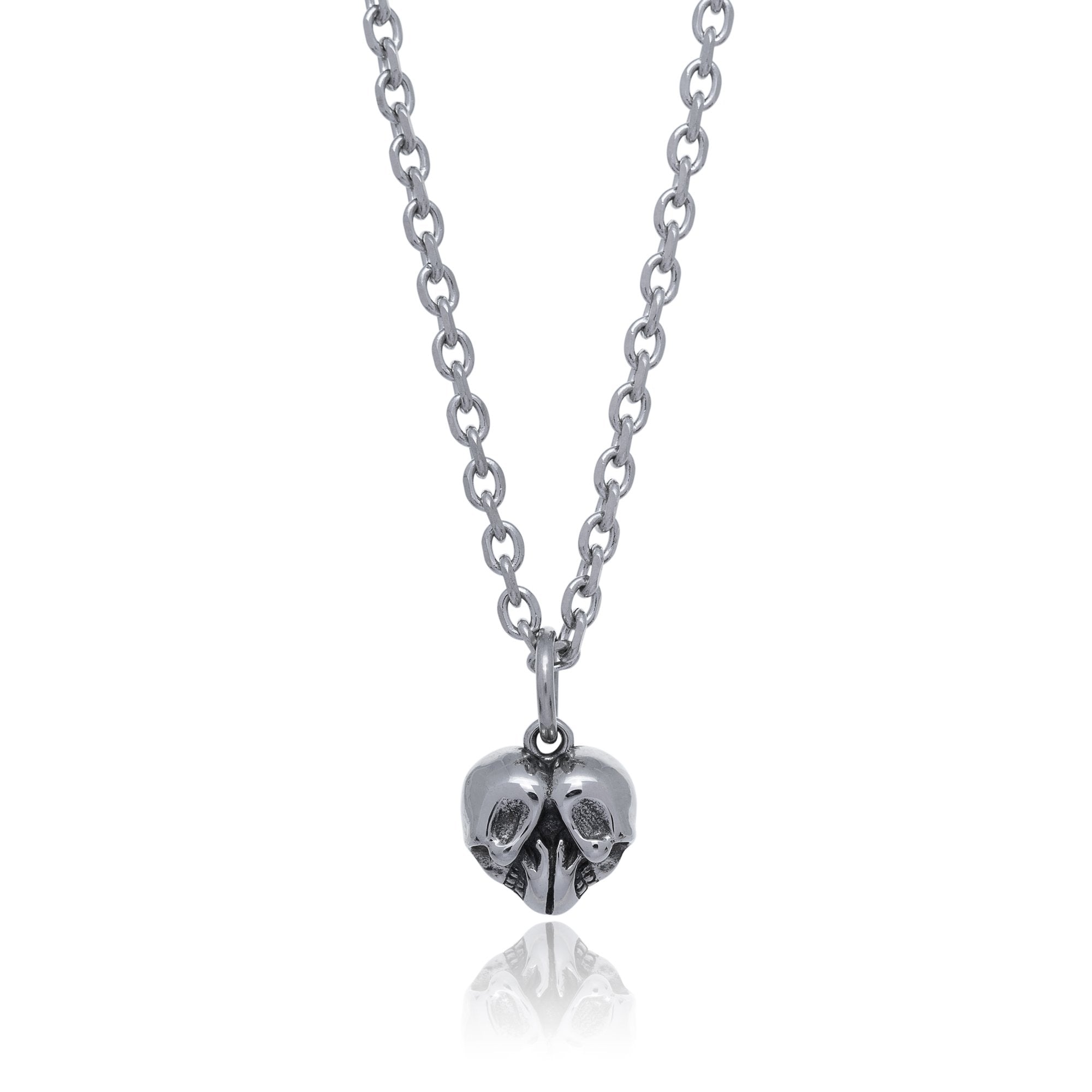 Skull Heart Mens Pendant Necklace by Statement Collective_02