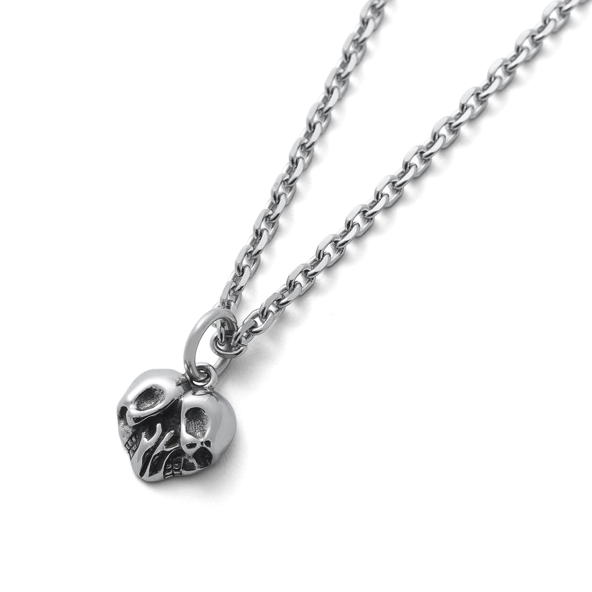 Skull Heart Mens Pendant Necklace by Statement Collective_01