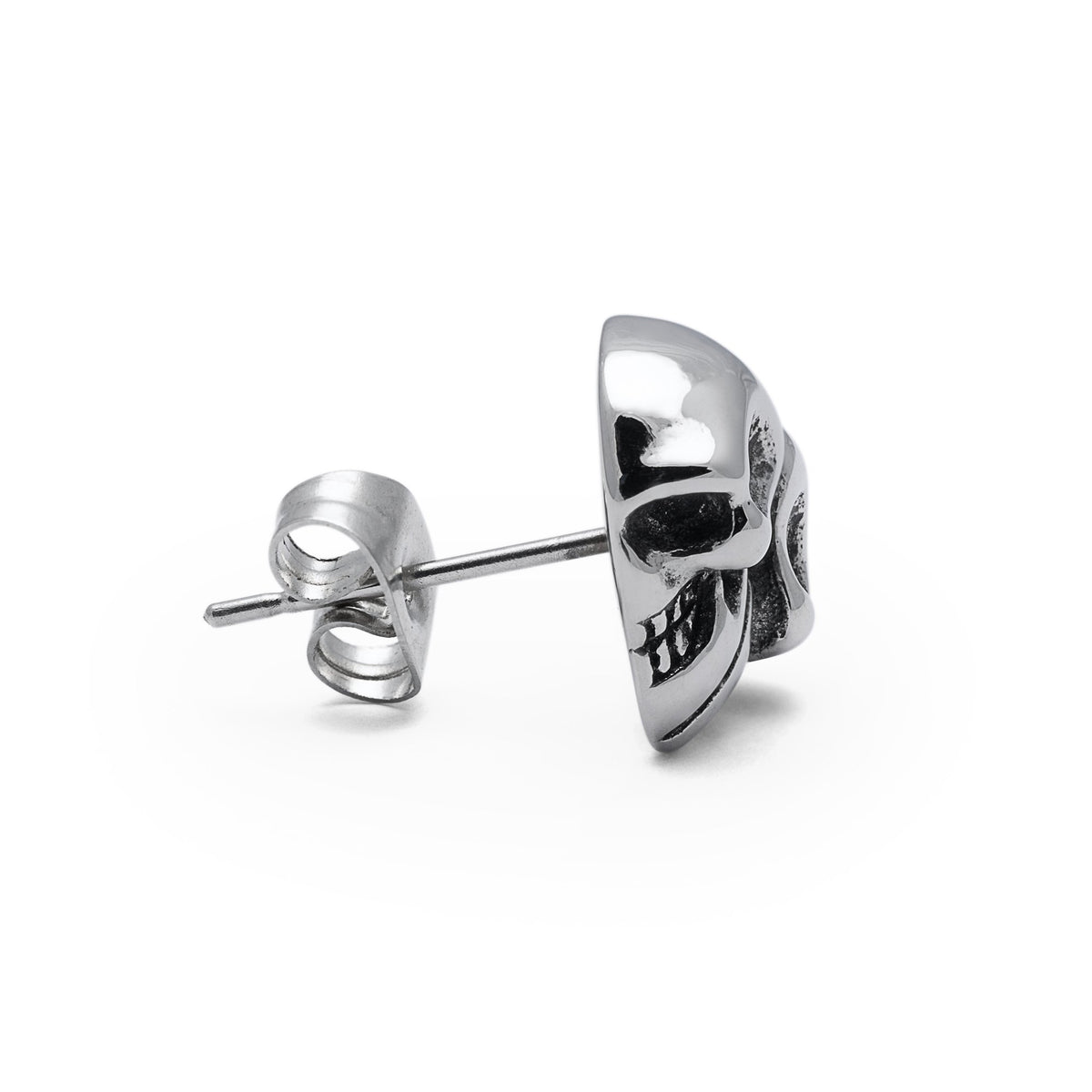Skull Heart Stud Mens Earring by Statement Collective_03