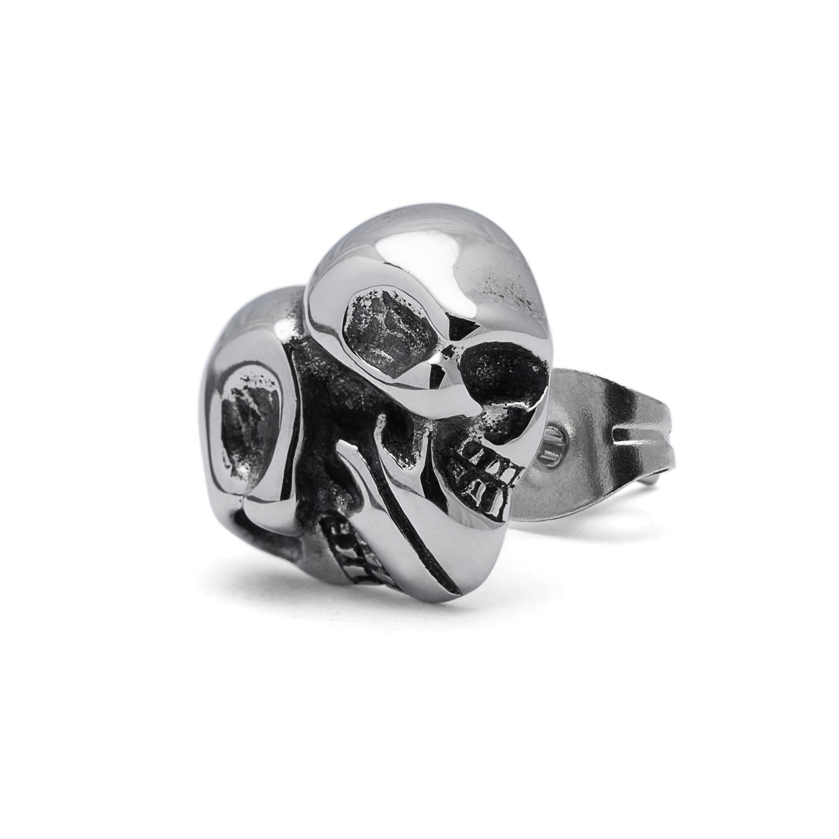 Skull Heart Stud Mens Earring by Statement Collective_01
