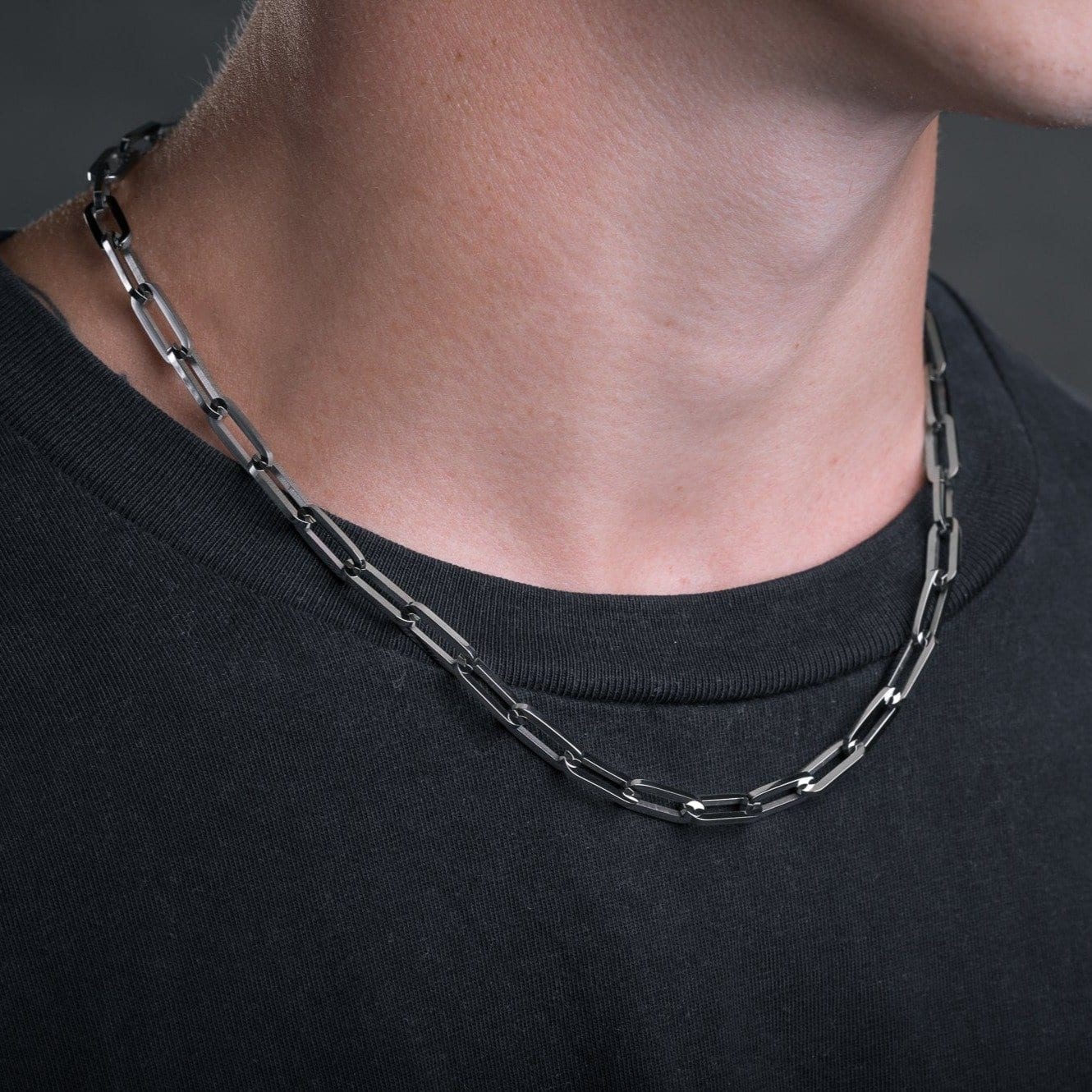 Light Machine Link Chain Necklace by Statement_05