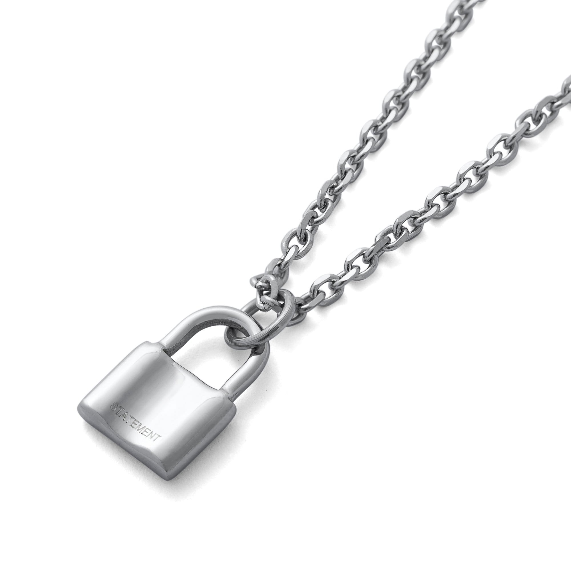 Mini Padlock Necklace Pendant by Statement Collective_01
