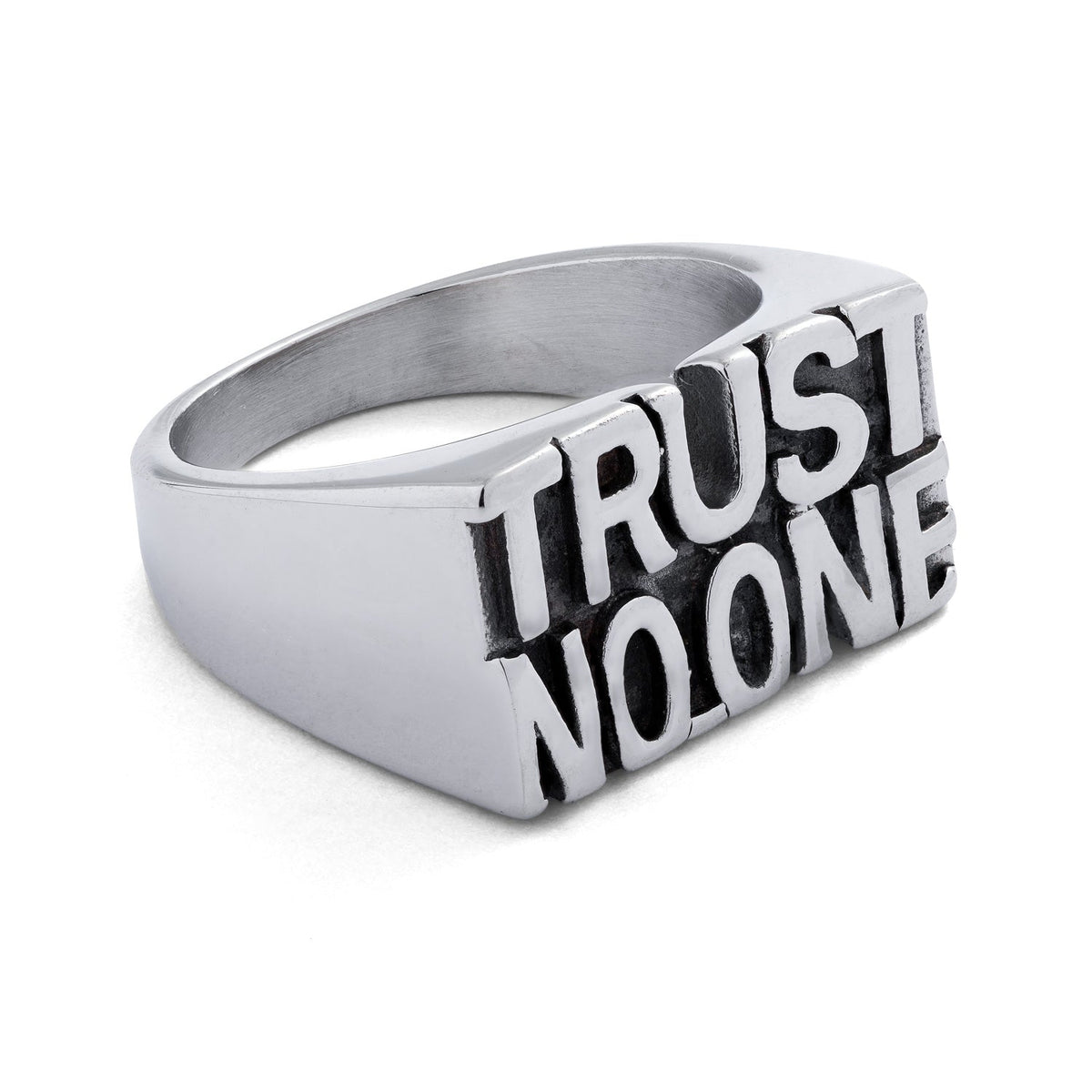 Trust Noone Signet Ring By Statement Collective