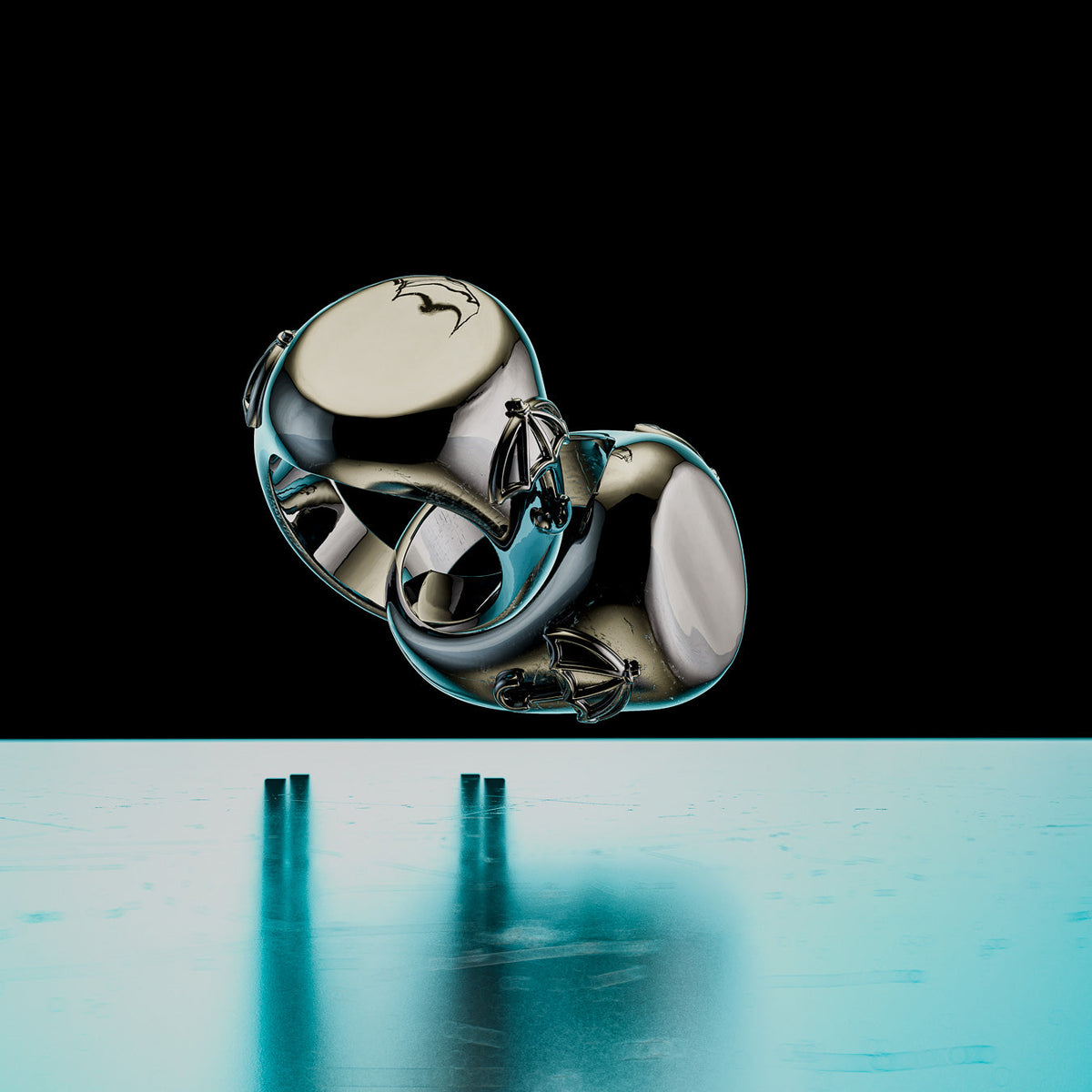 NO1NETWORK X STATEMENT Umbrella Signet Ring Rings STATEMENT 