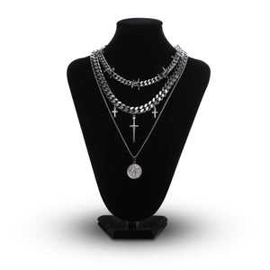 Mens on sale punk necklace