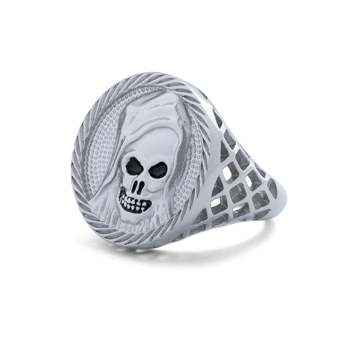 silver grim reaper ring