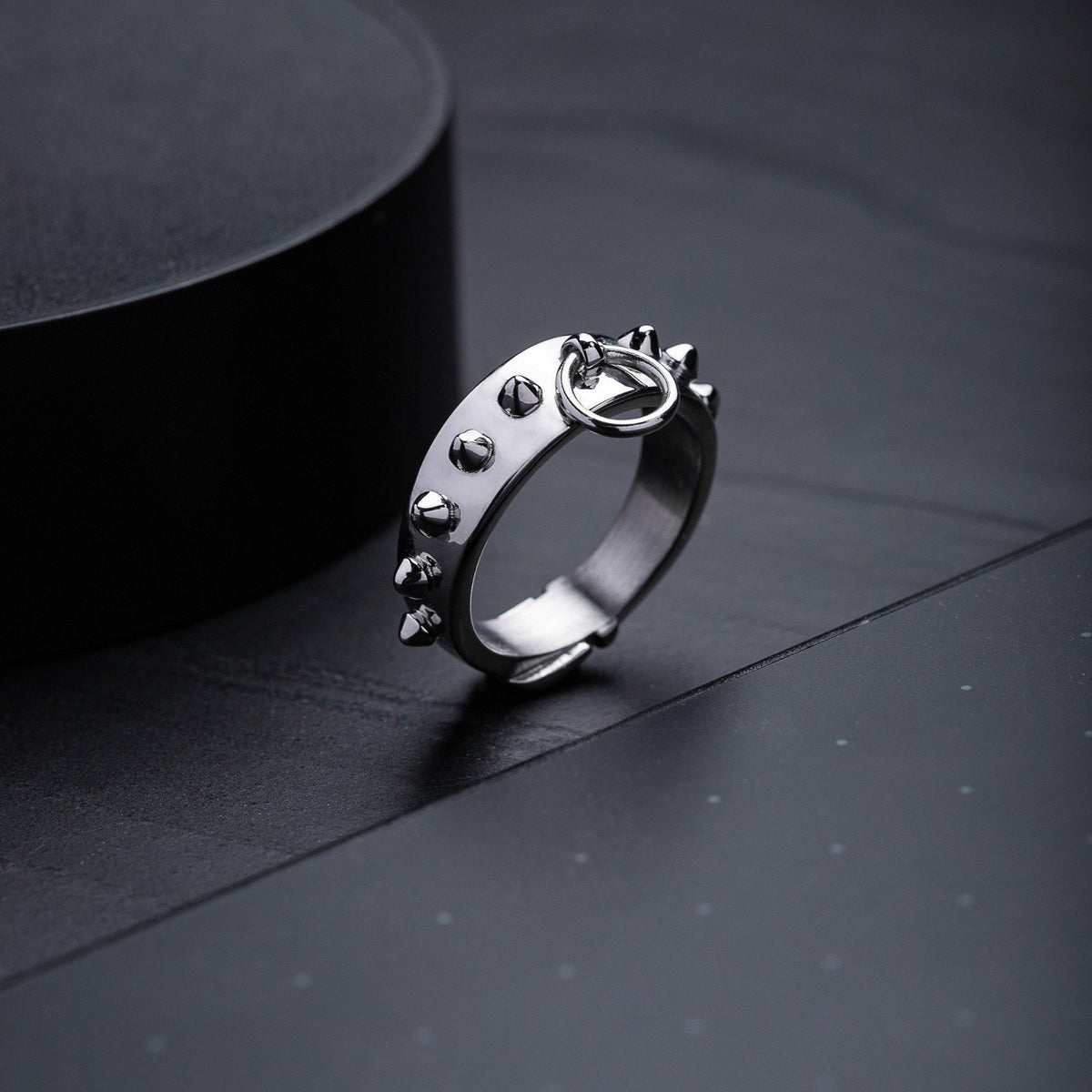 Spiked Dog Collar Ring Accessories STATEMENT 