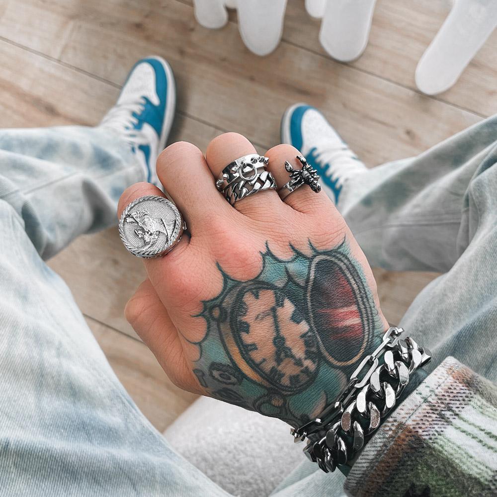 Spiked Dog Collar Ring Accessories STATEMENT 